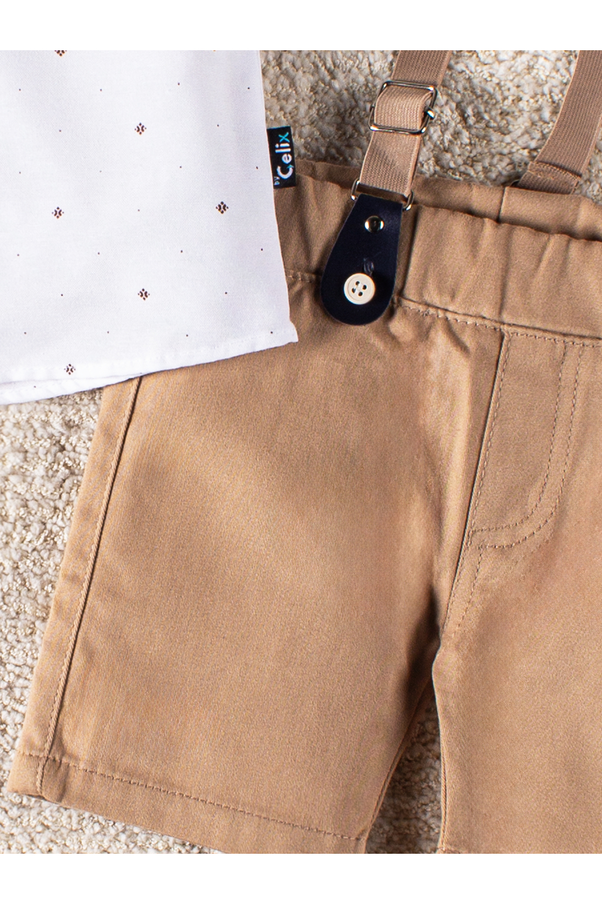 Mai Perla 4 Parça Yazlık Erkek Çocuk Gömlekli Slopetli Özel Gün Takım fotoğrafı 7 (önizleme)