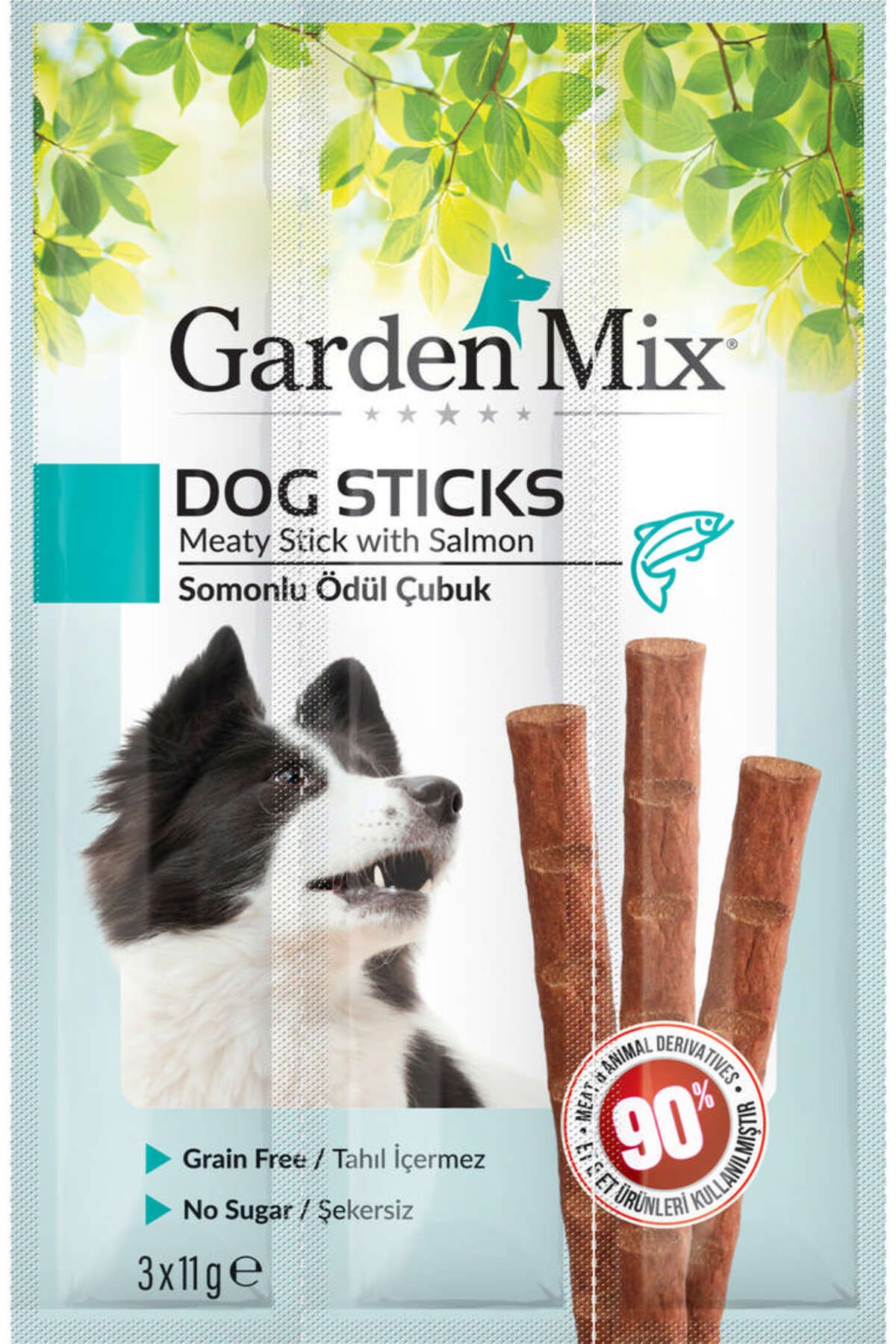 Gardenmix SOMONLU KÖPEK STICK ÖDÜL 3 X 11 GR X 4 ADET YKTSN