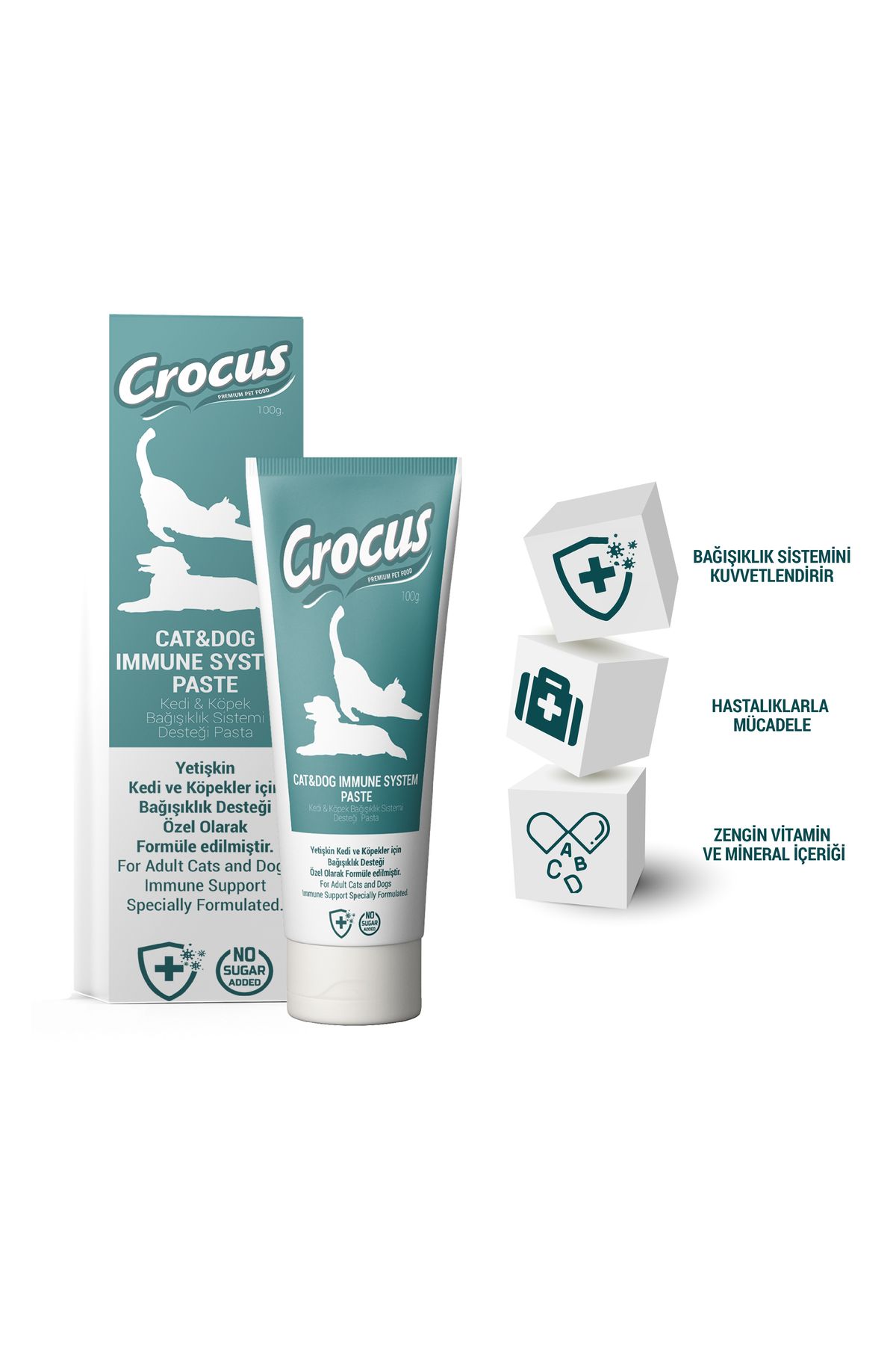 Crocus KEDI KÖPEK IMMUNE SYSTEM MACUN 100 GRAM X 2 ADET 553134