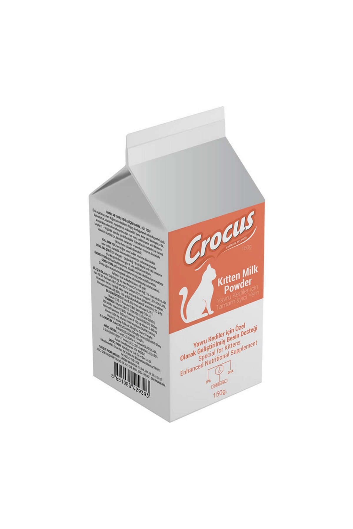 Crocus YAVRU KEDI (KITTEN) SÜT TOZU 150 GR X 2 ADET GLSTD