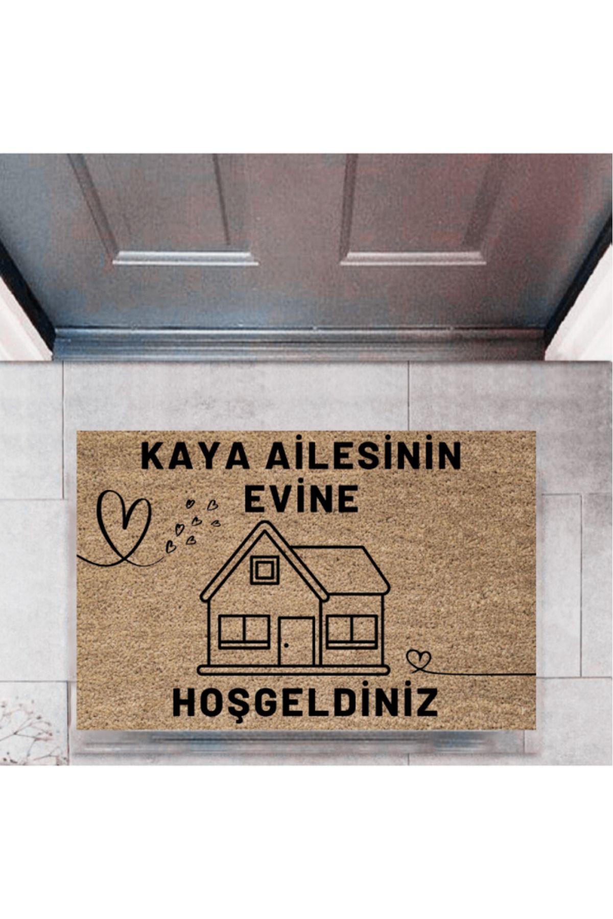 Home Kapı Önü Paspası Dekoratif Dijital Baskı Kişiye Özel P-2443