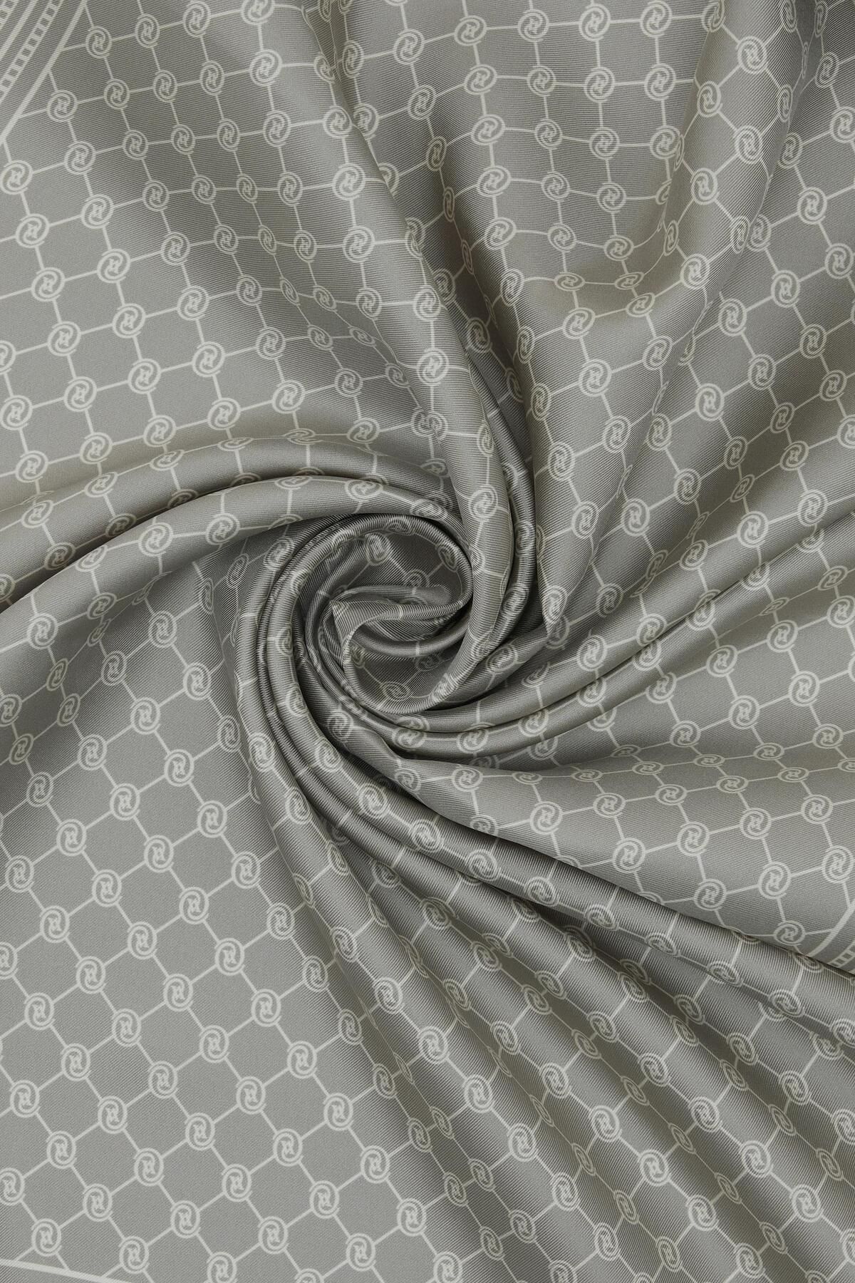 Vakko-Special Series Twill Silk Shawl - Sand Color 2