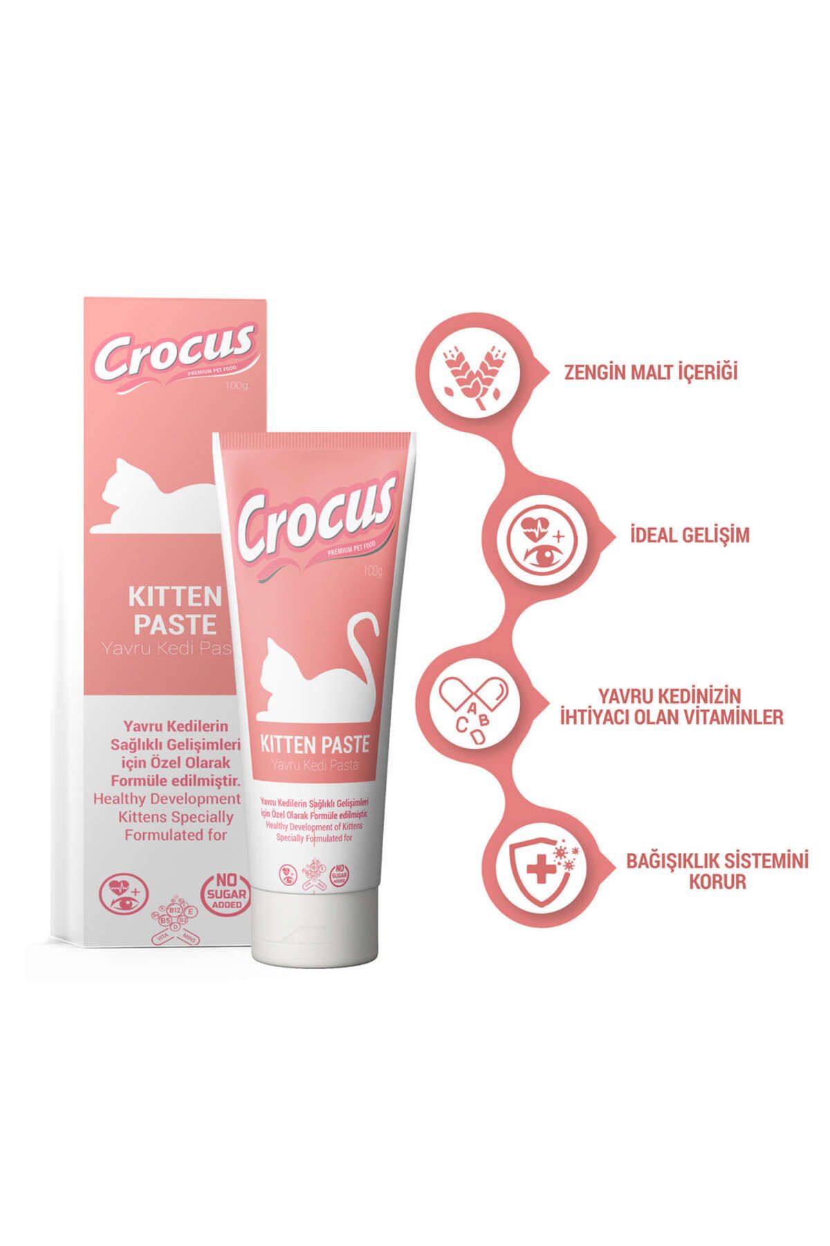 Crocus Kedi Kitten Malt Macunu 100 Gram GLSTD