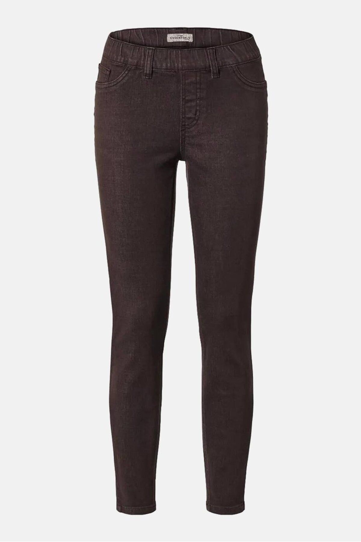 Tchibo-Women Slim Fit Plain Stetchable Jeggings, Brown 3