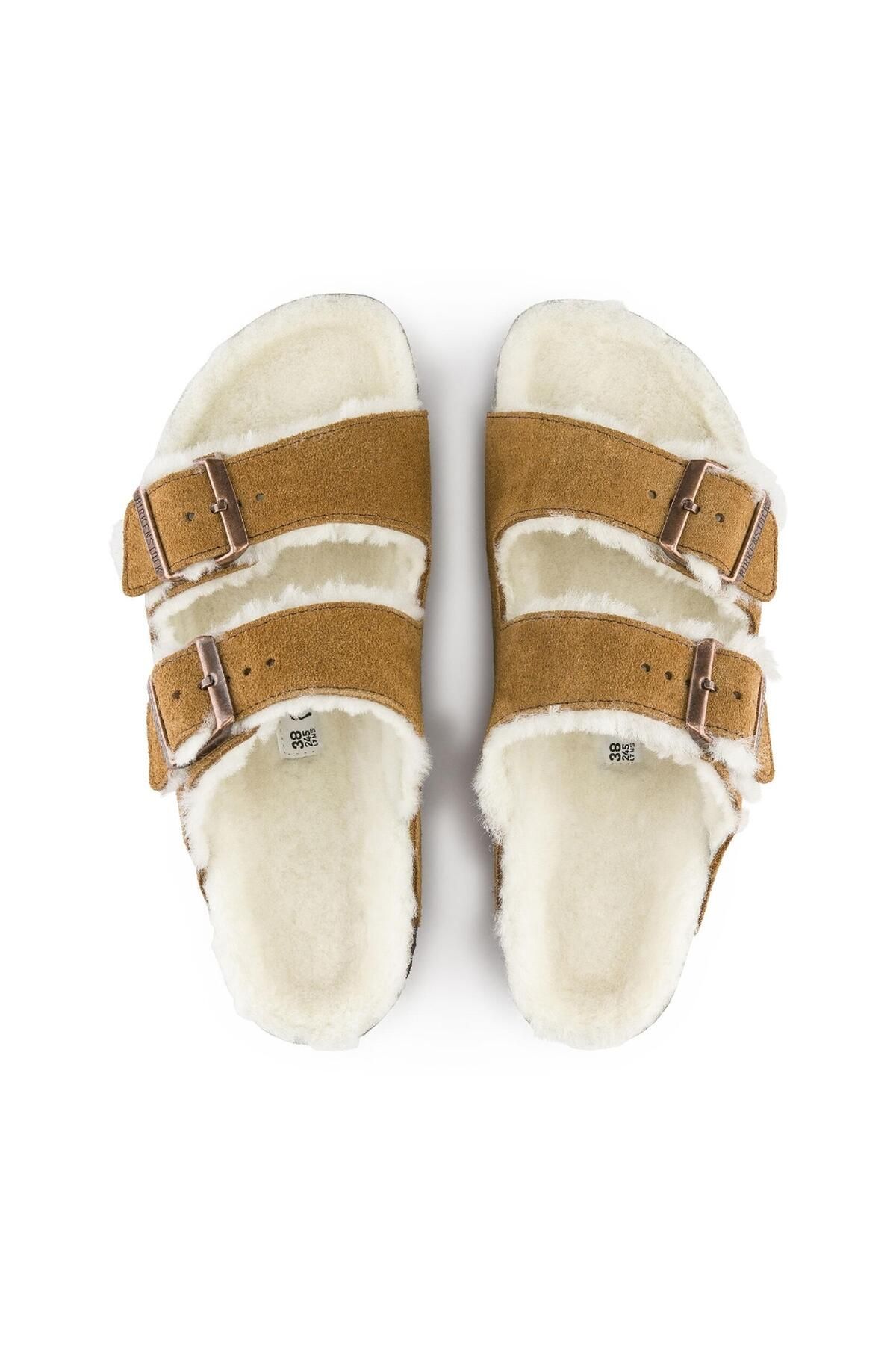 صندل زنانه 1001135 دانشکده VL SHEARLING MINK Birkenstock
