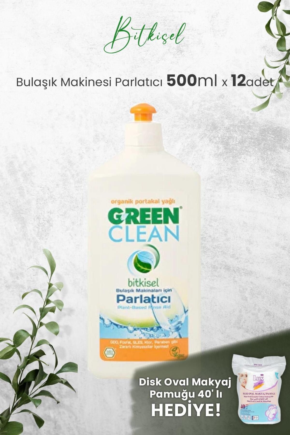 Green Clean U Green Clean Bulaşık Makinesi Parlatıcı 500 ml x 12 Adet ve Hediyeli