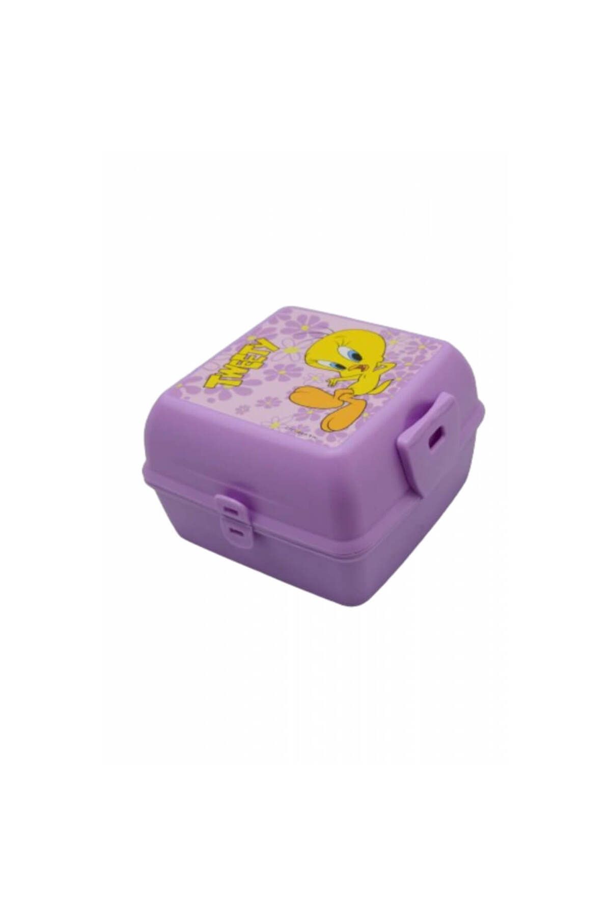 Piev-Lilac Tweety Feeding Bowl - 2 Compartments, Lock and Fork Spoon 3