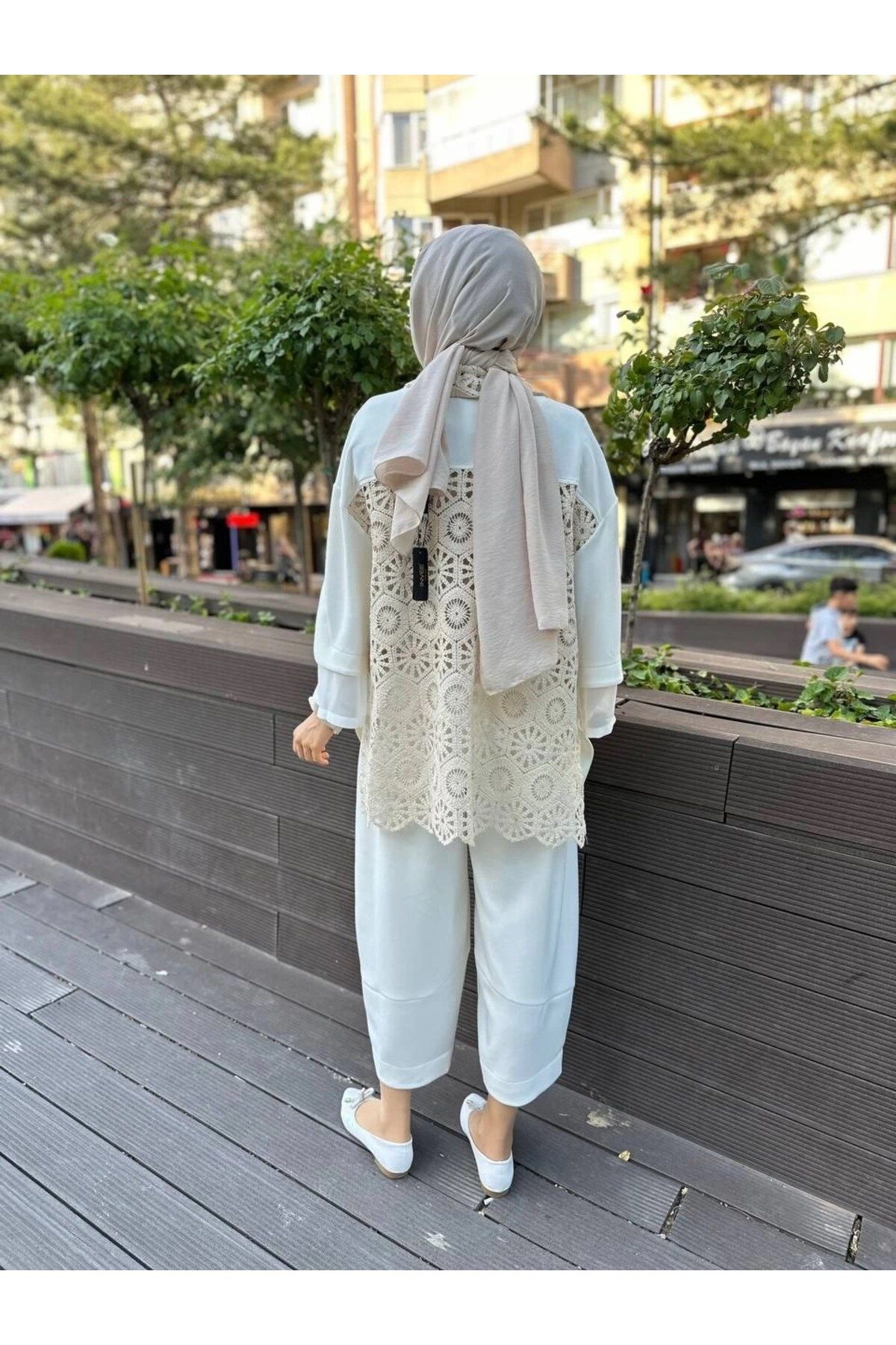 Ghisa-Ghi̇sa Natural Double Set - 3871 Model 1