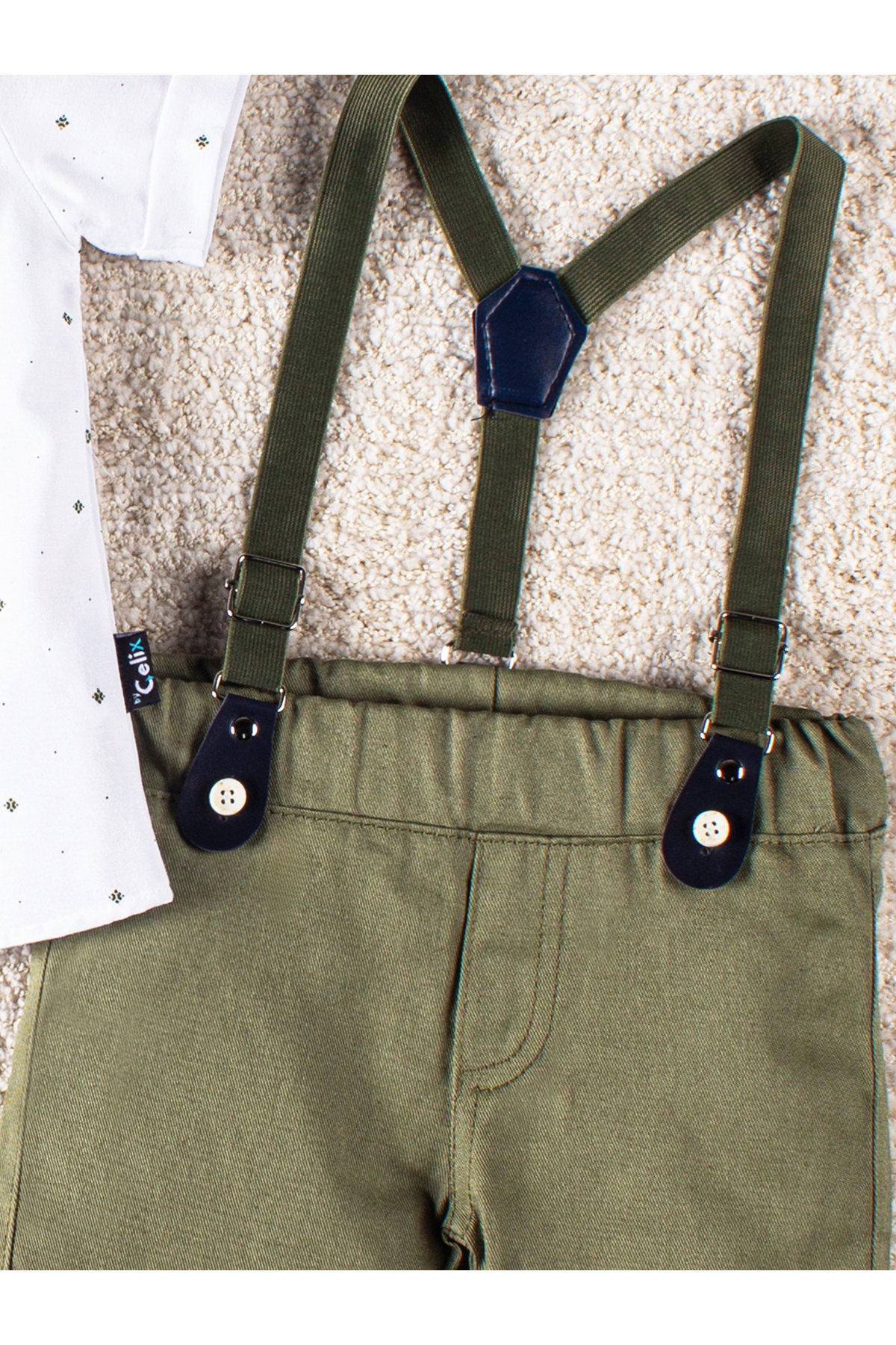 Mai Perla 4 Parça Yazlık Erkek Çocuk Gömlekli Slopetli Özel Gün Takım fotoğrafı 6 (önizleme)