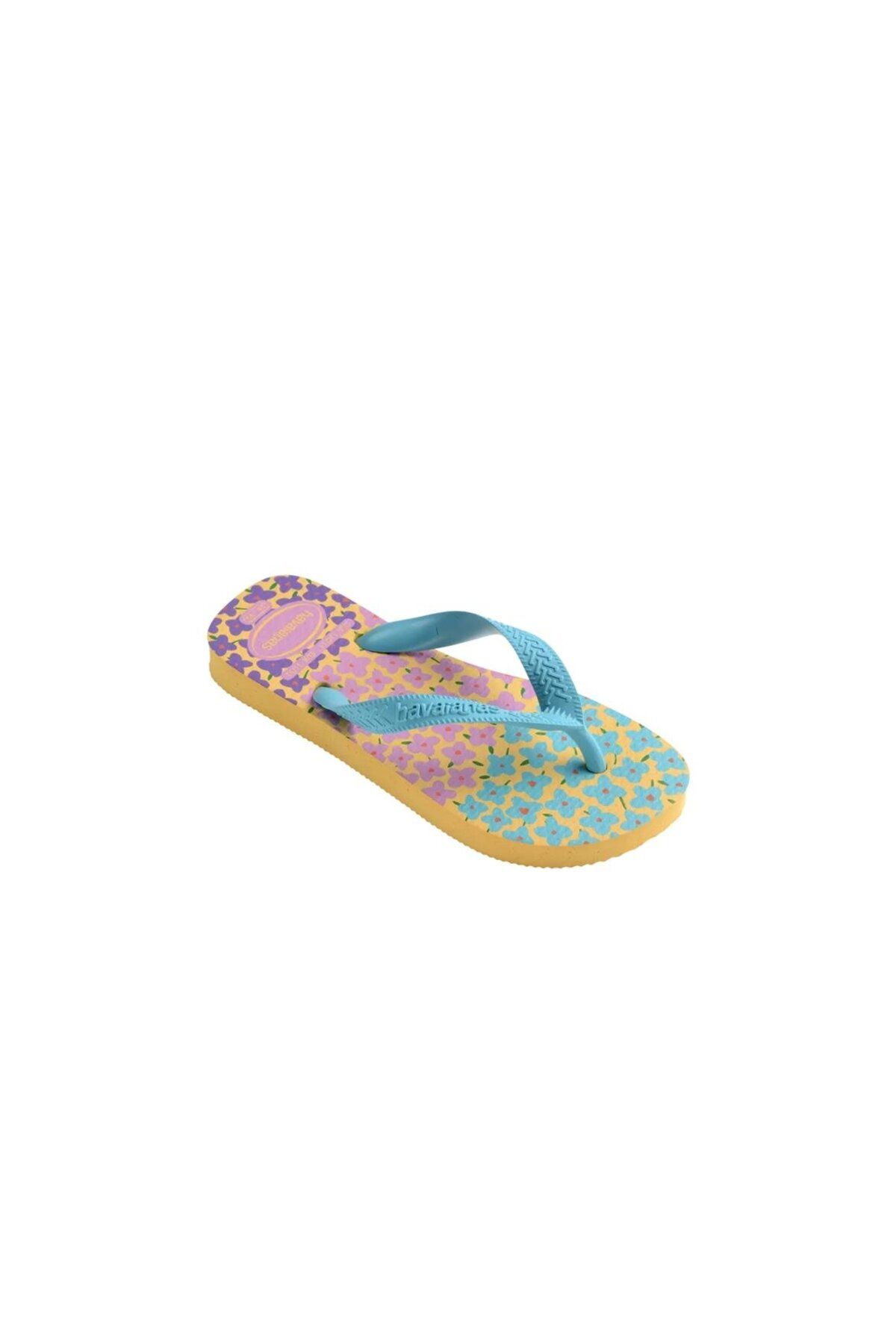 Havaianas-Children's Slippers - Flores Caja Yellowblue Yellow 1