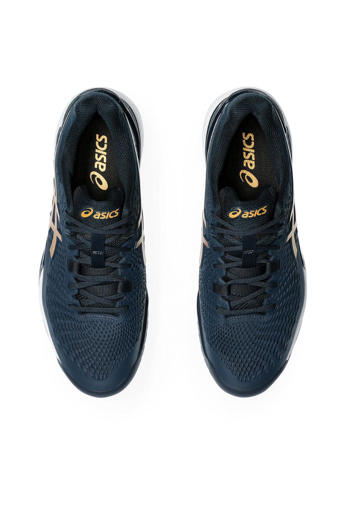 Asics-حذاء تنس جل ريسولوشن 9 للرجال باللون الأزرق الداكن 1041a468-960 7