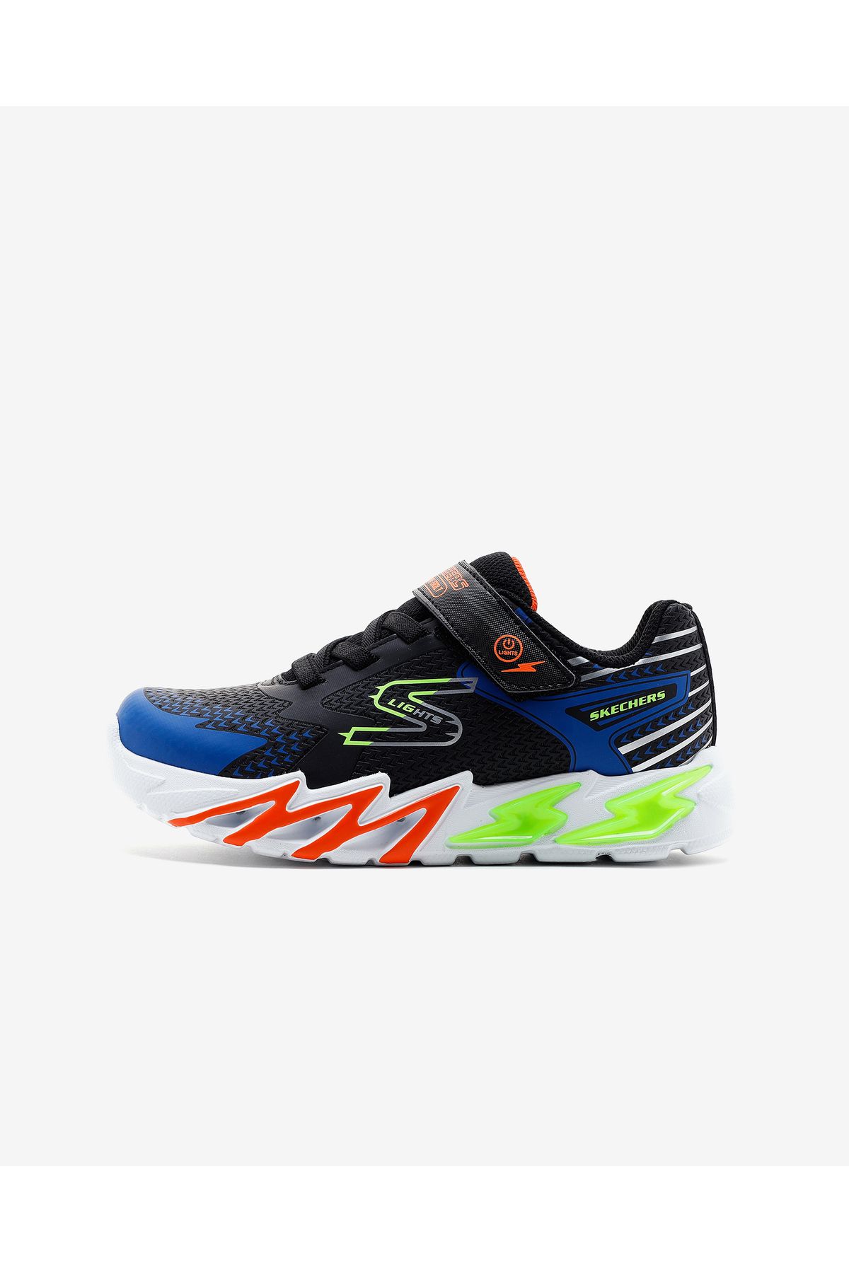 Flex - Glow Bolt Big Boy Black Luminous Sports Shoes 400138l Bkbl Skechers