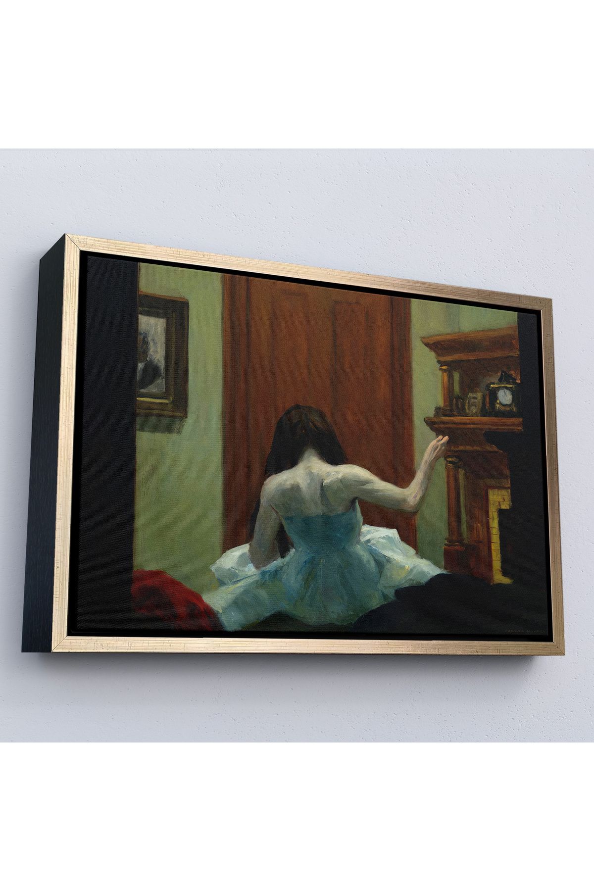 Shoprit Çerçeveli Edward Hopper - New York Interior Tablo-7105