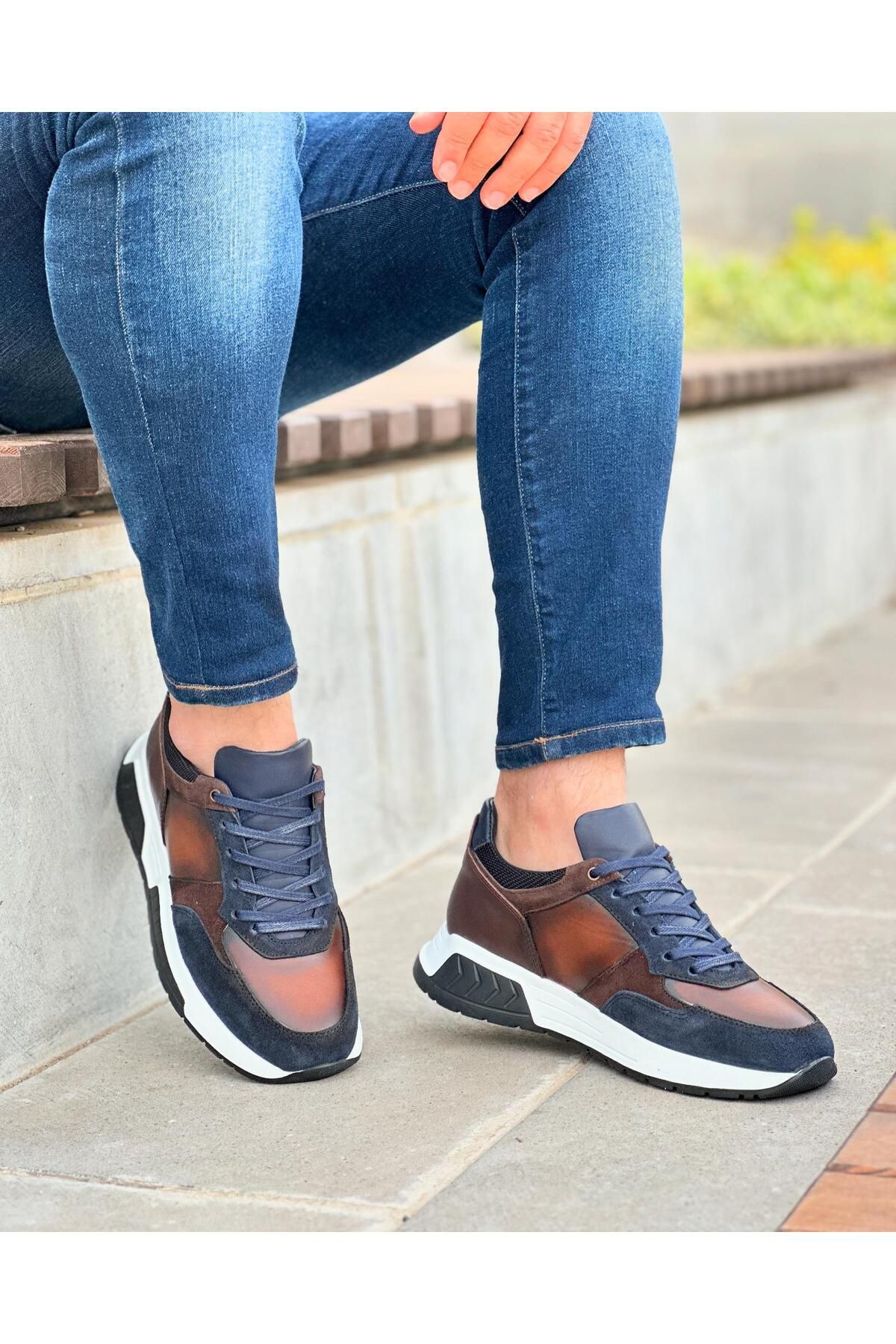 اسنیکر چند رنگ مردانه 8427 اورجینال ByItallanoshoes