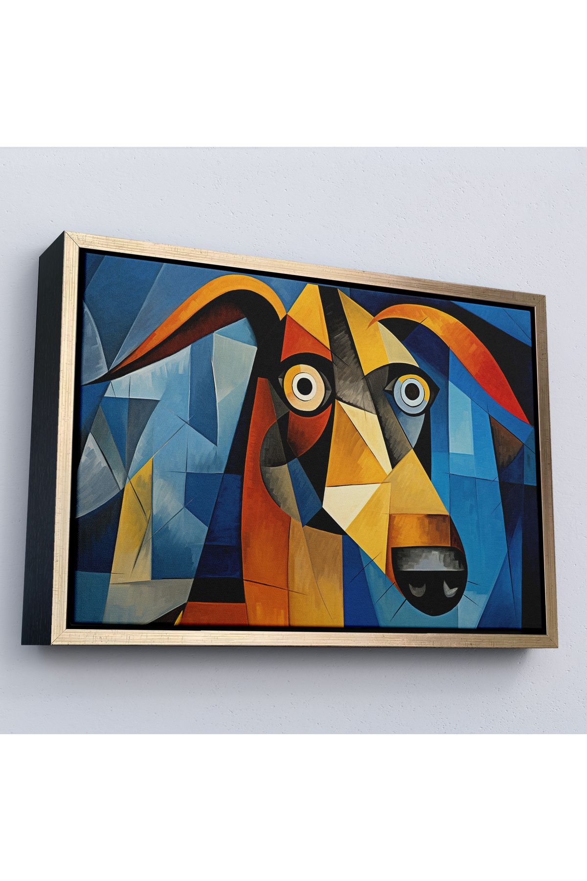 Home Çerçeveli Pablo Picasso Tarzında Soyut Köpek Tablosu-7212