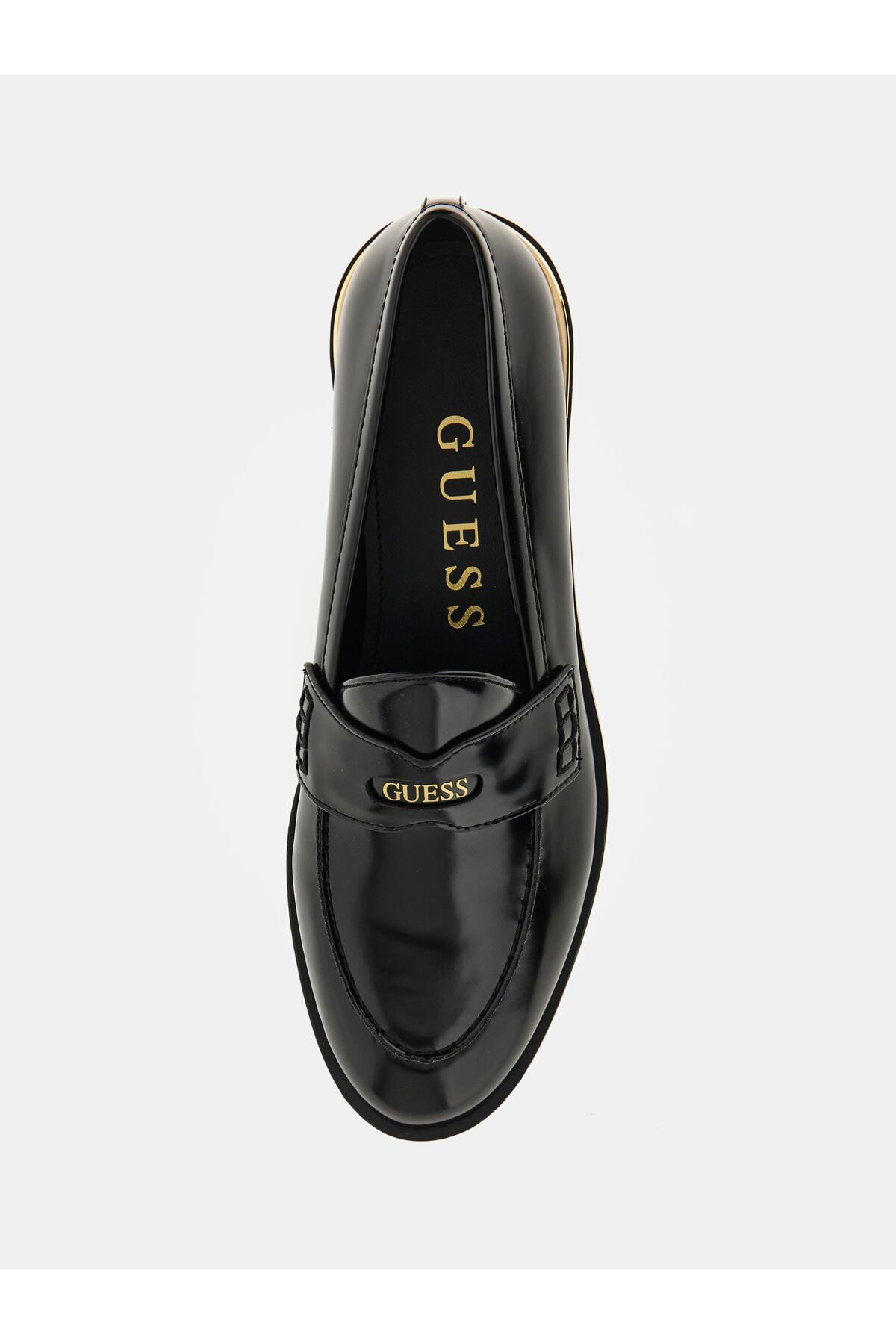 Guess-Guess Black Loafers Womens Shoes 4
