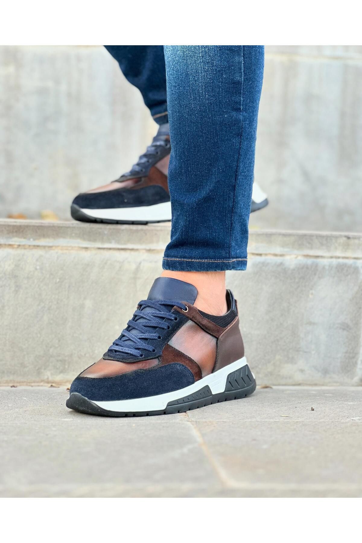 اسنیکر چند رنگ مردانه 8427 اورجینال ByItallanoshoes