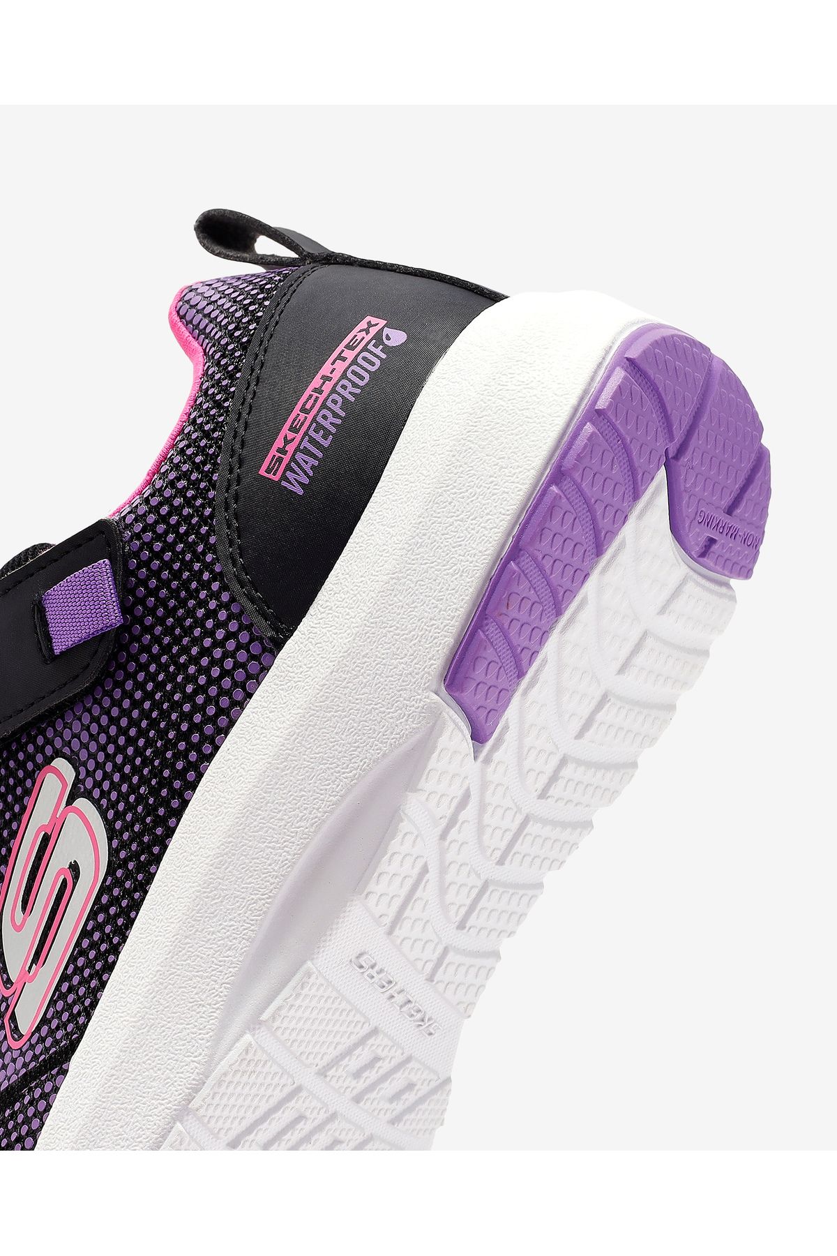 SKECHERS-Journey Time Dynamic Tread - czarne trampki dla dużych dziewczynek 303387 L Bkhp 7