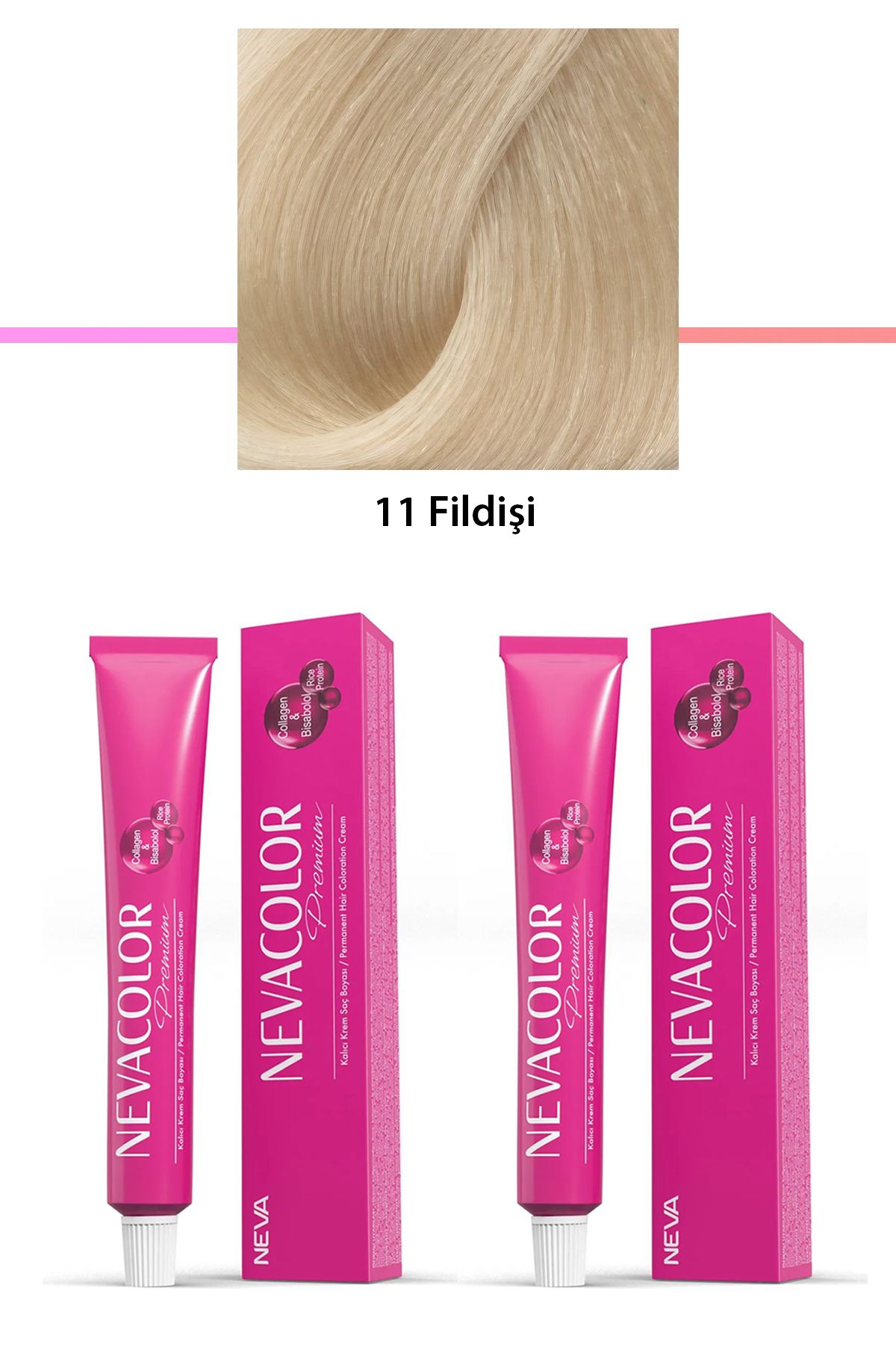 Neva Color 2 li Set Premium 11 Fildişi - Kalıcı Krem Saç Boyası 2 X 50 g Tüp