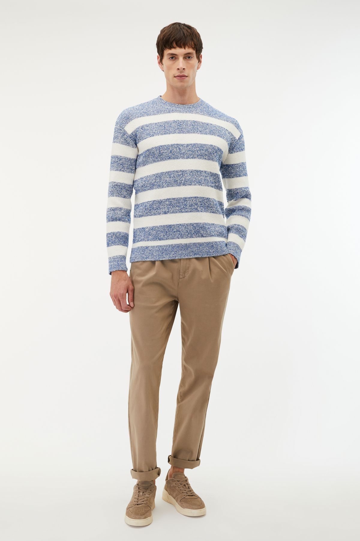 Mudo-Striped Crew Neck Sweater 3