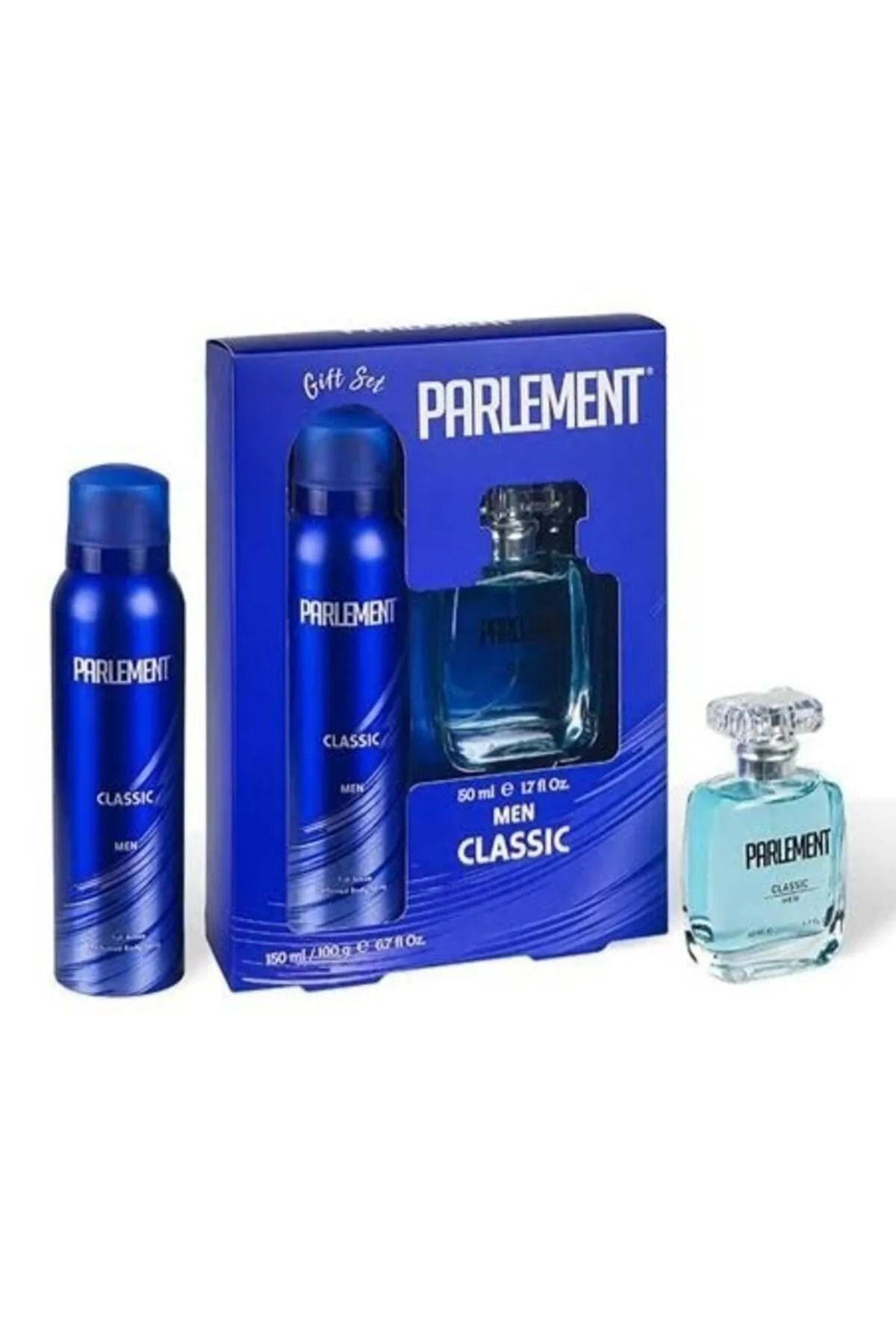 LiderGlobal Parlement 50 Ml Classic Erkek Parfüm + 150 Ml Deodorant Seti