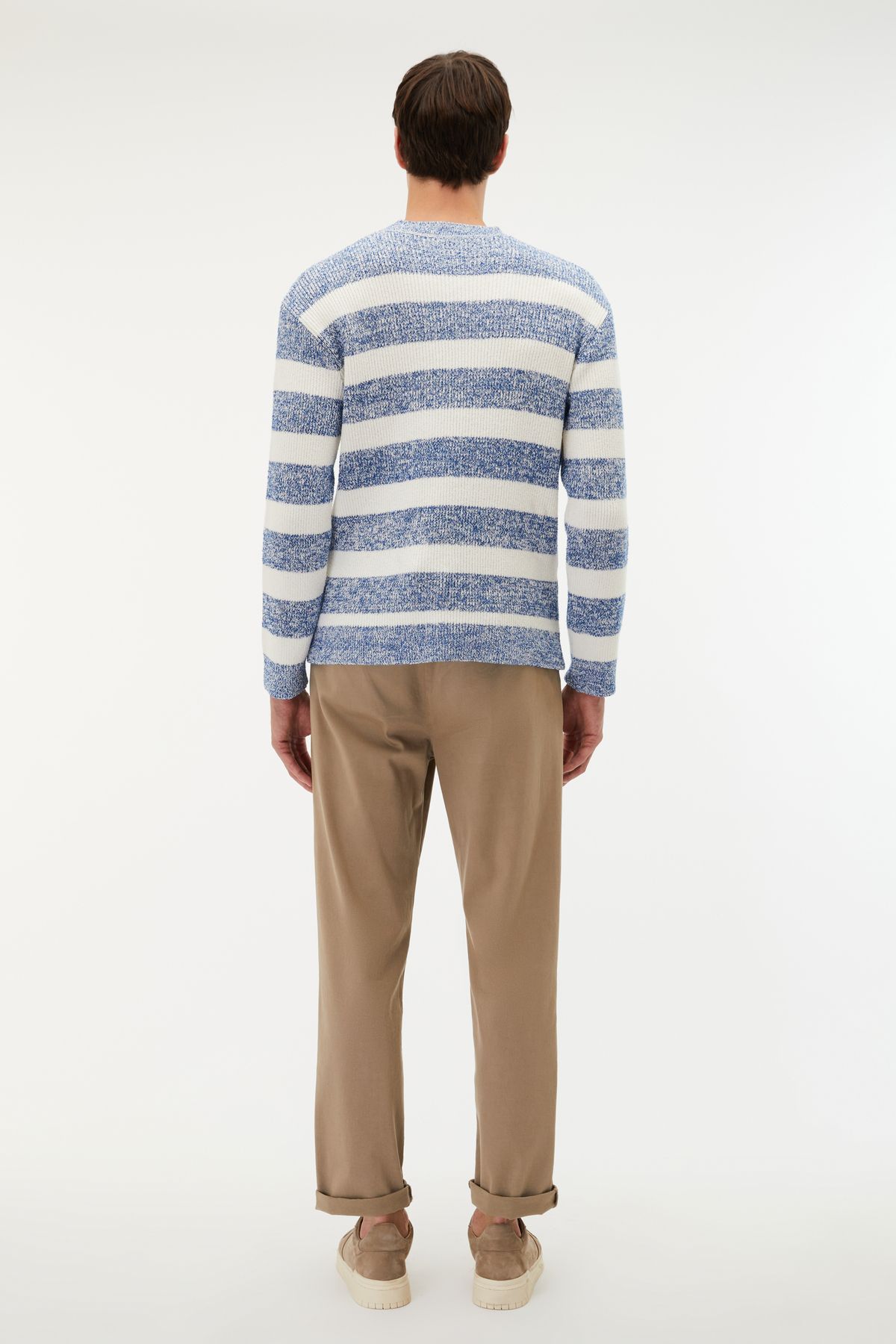 Mudo-Striped Crew Neck Sweater 4