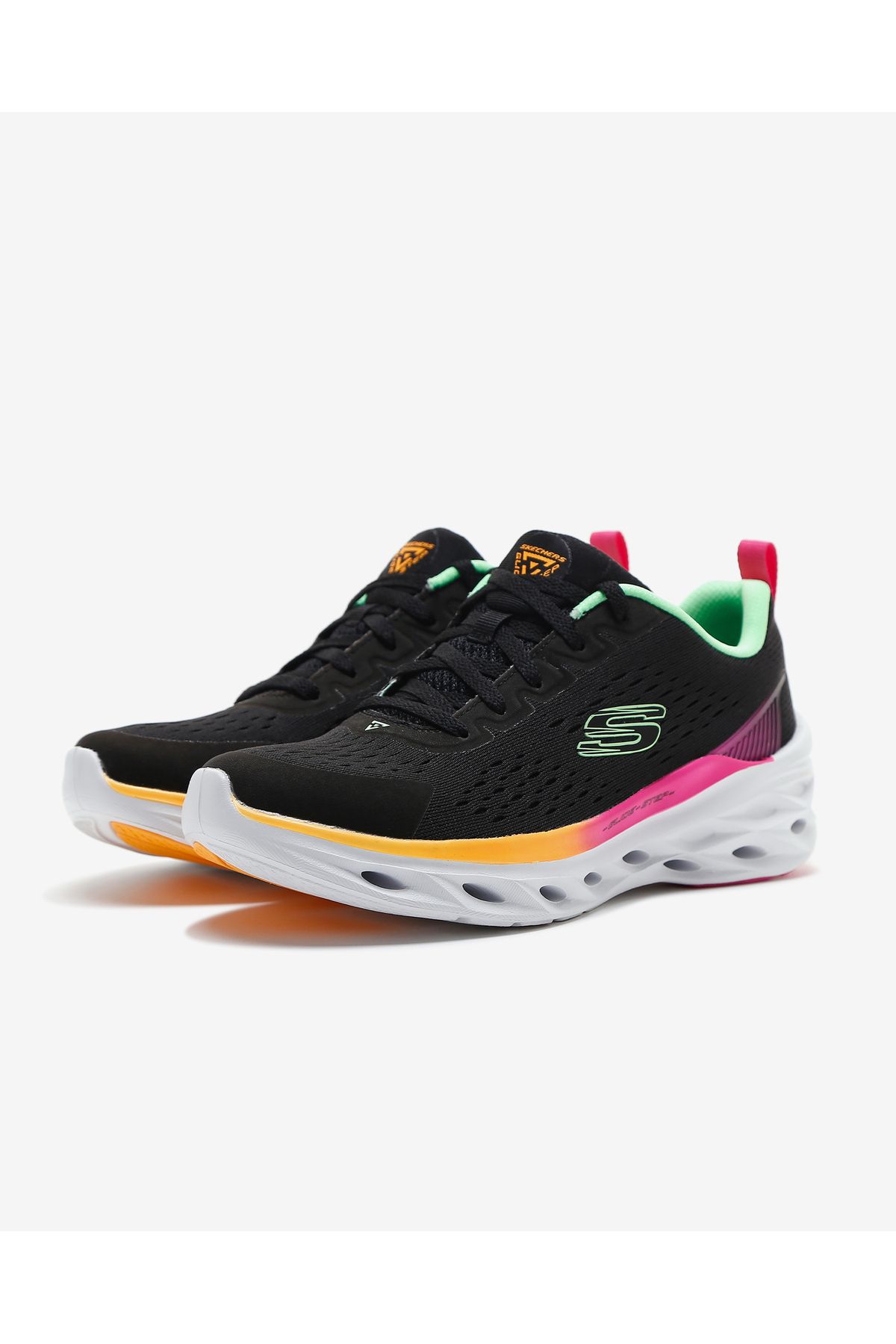 کفش دو و تمرین مشکی زنانه Glide Step Swift های ورزشی تازه جذاب 149969 BKMT Skechers