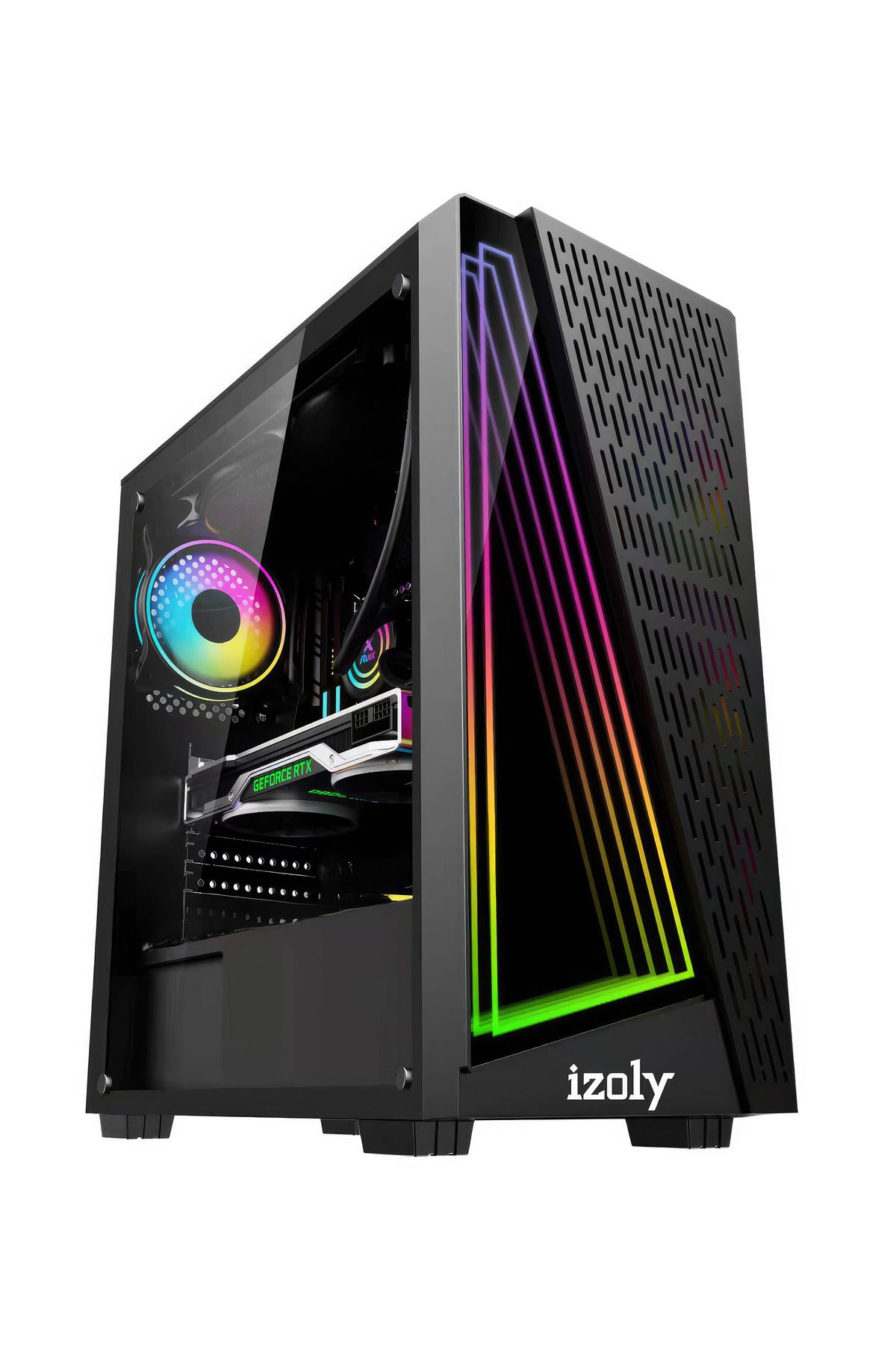 IZOLY Prometheus I5-10400f 16gb 512gb M2 Ssd Rx550 4gb Oyuncu Masaüstü Bilgisayarı