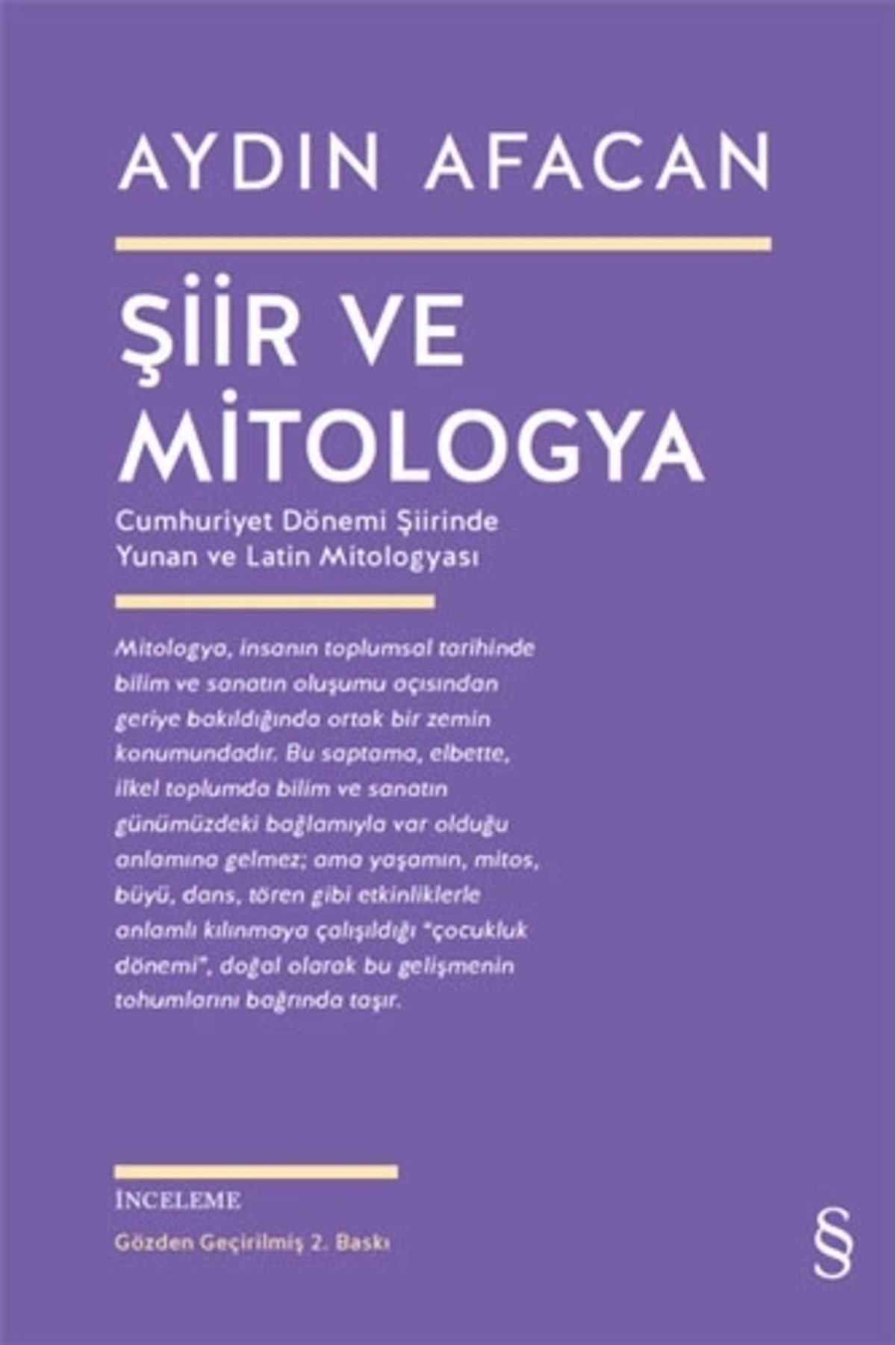 Zahrada Yayınları Şiir ve Mitologya