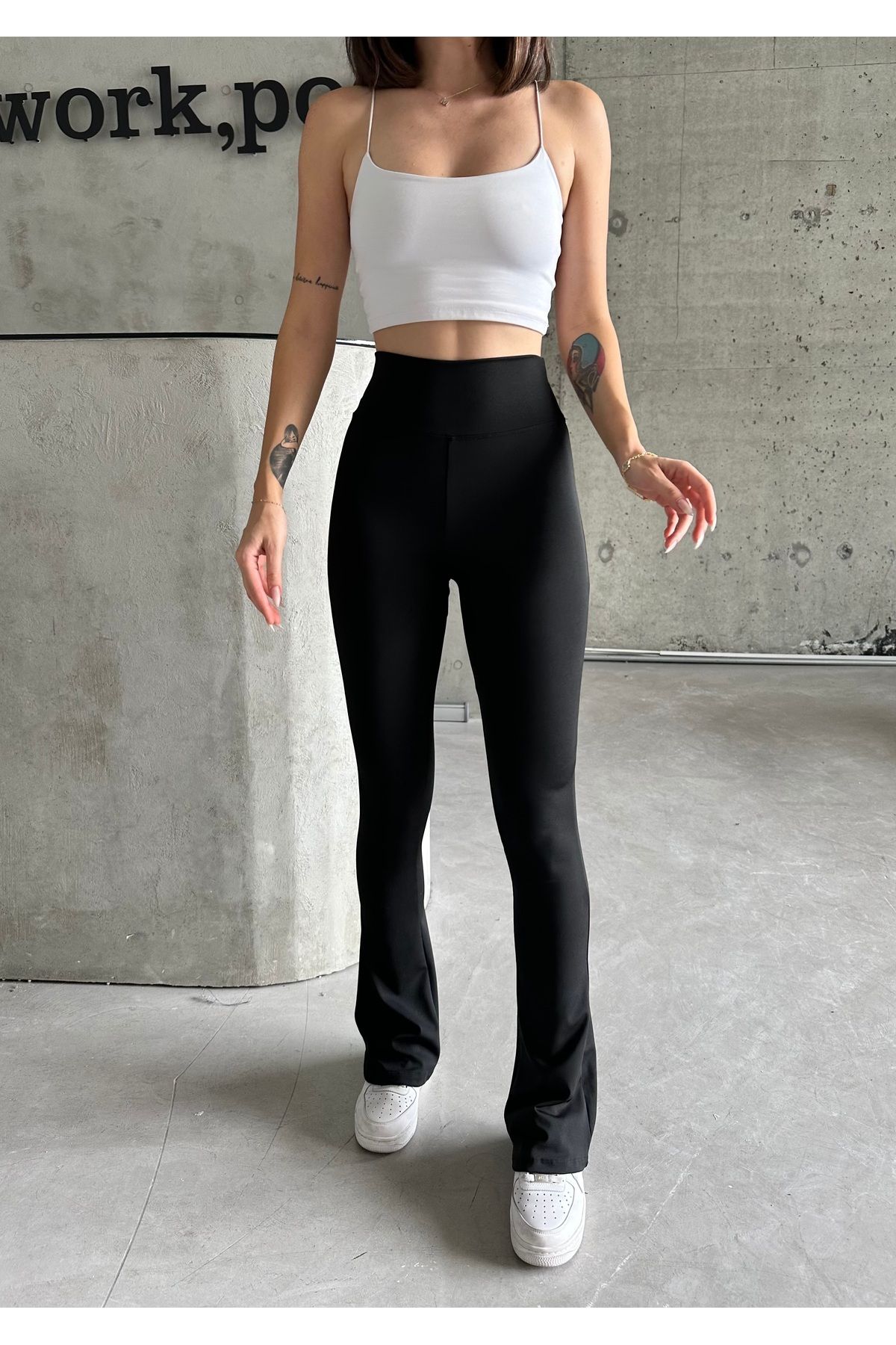 Nordmende-Women's High Waist Recovery Spanish Leg Leggings 2