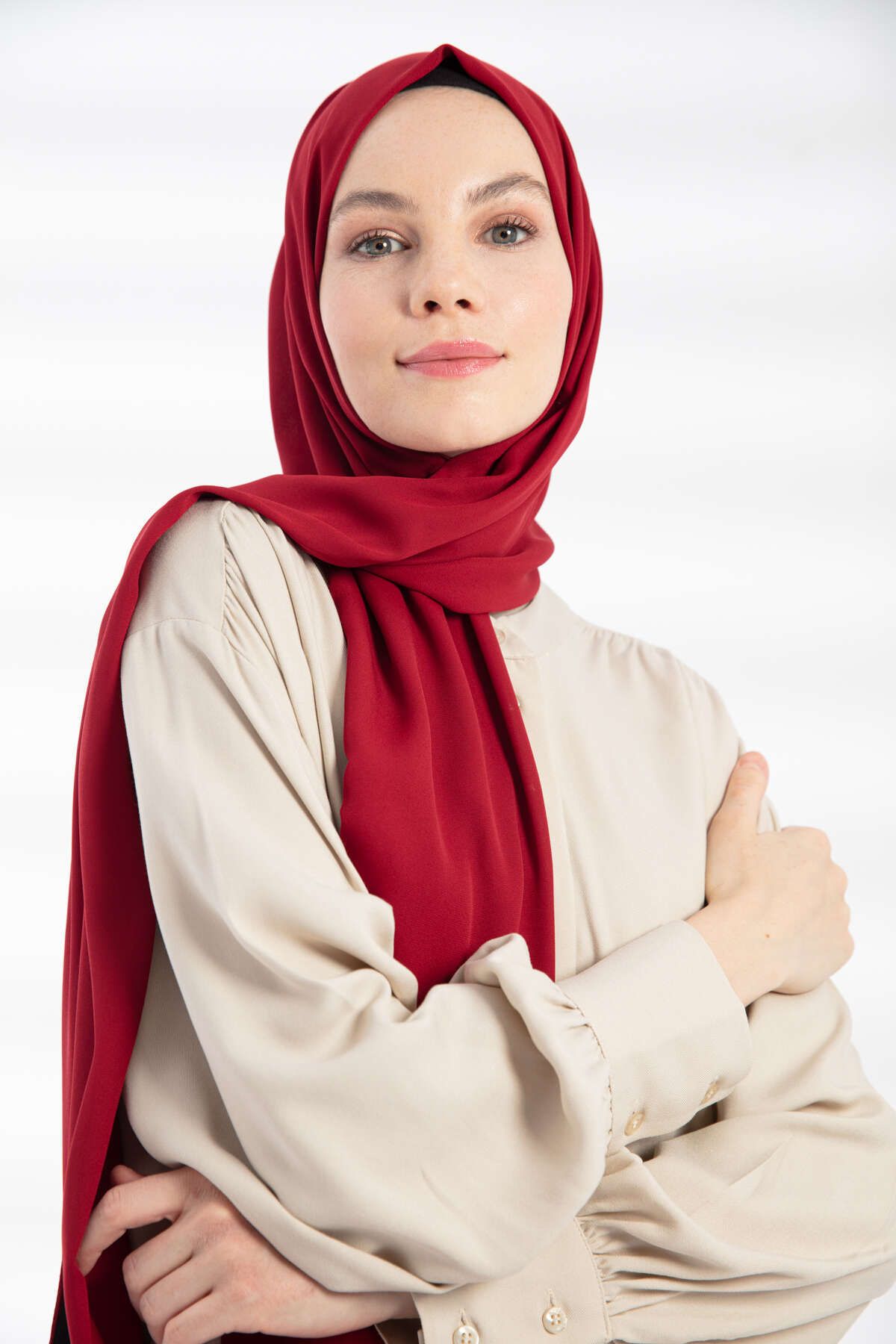 Krep Şal Vişne - 3