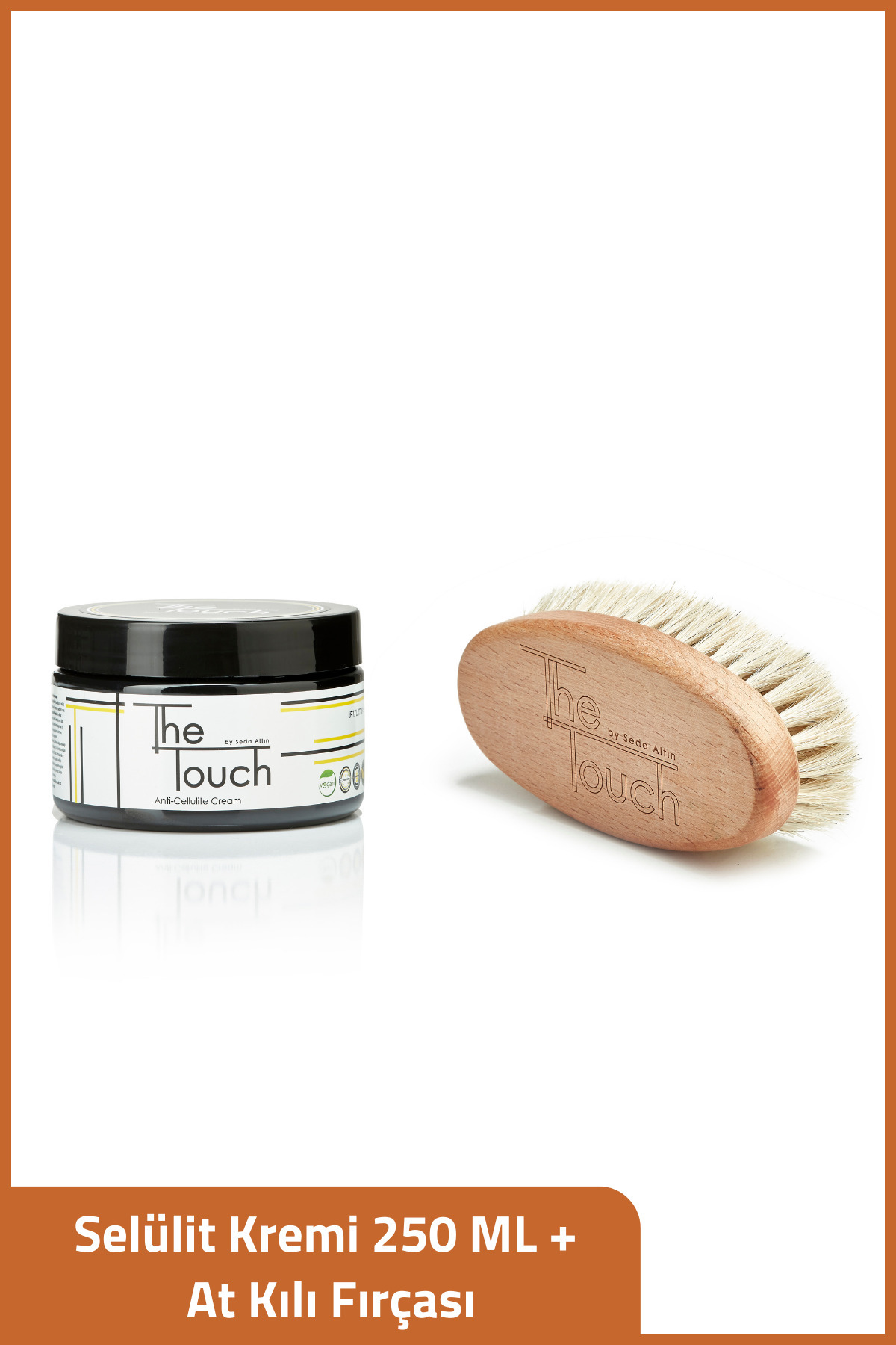 The Touch By Seda Altın Selülit Kremi 250 ML + At Kılı Fırçası — 9417532939320