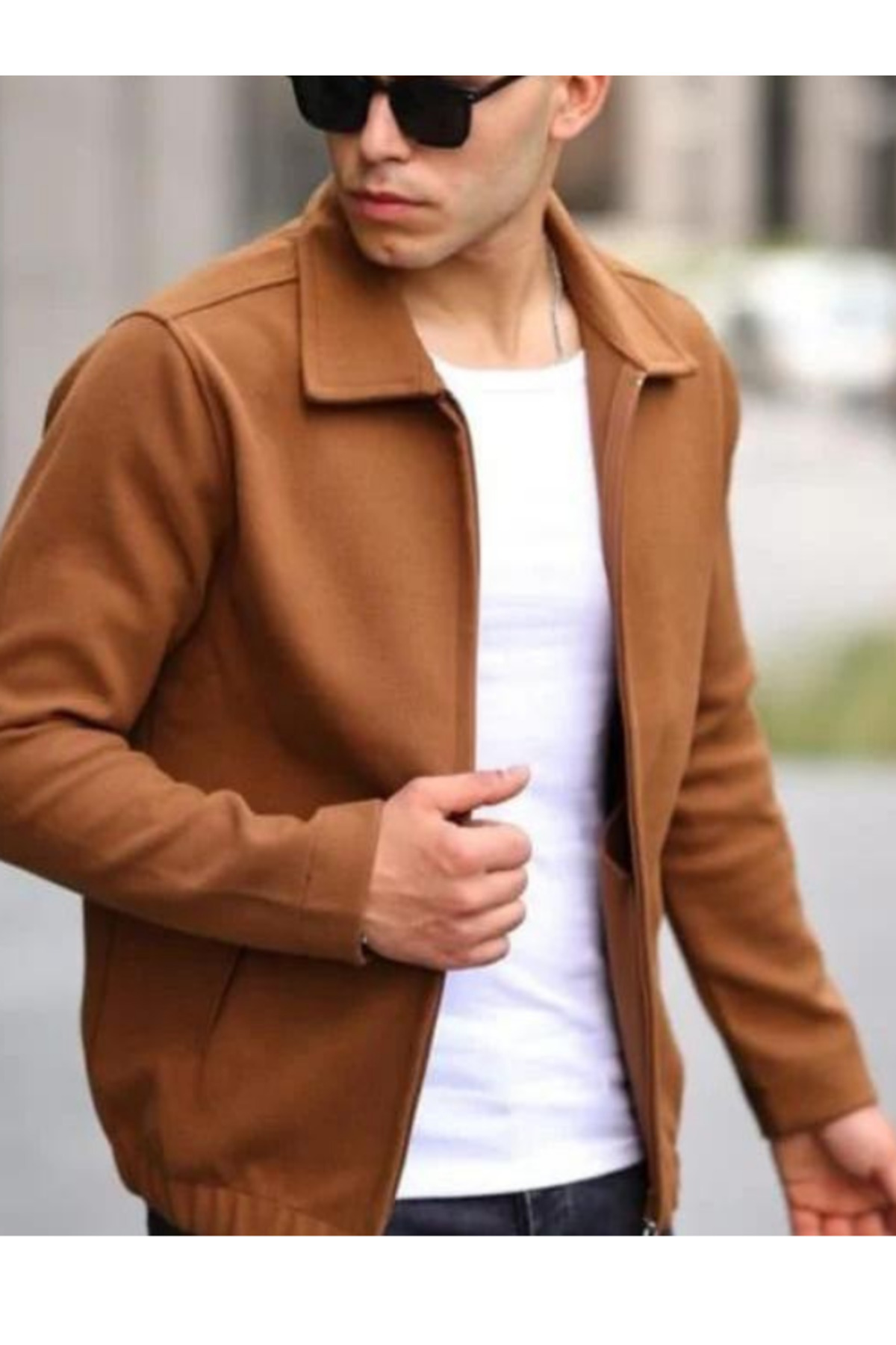 ژاکت کشمیر زیپ‌دار کمر کشی TRico