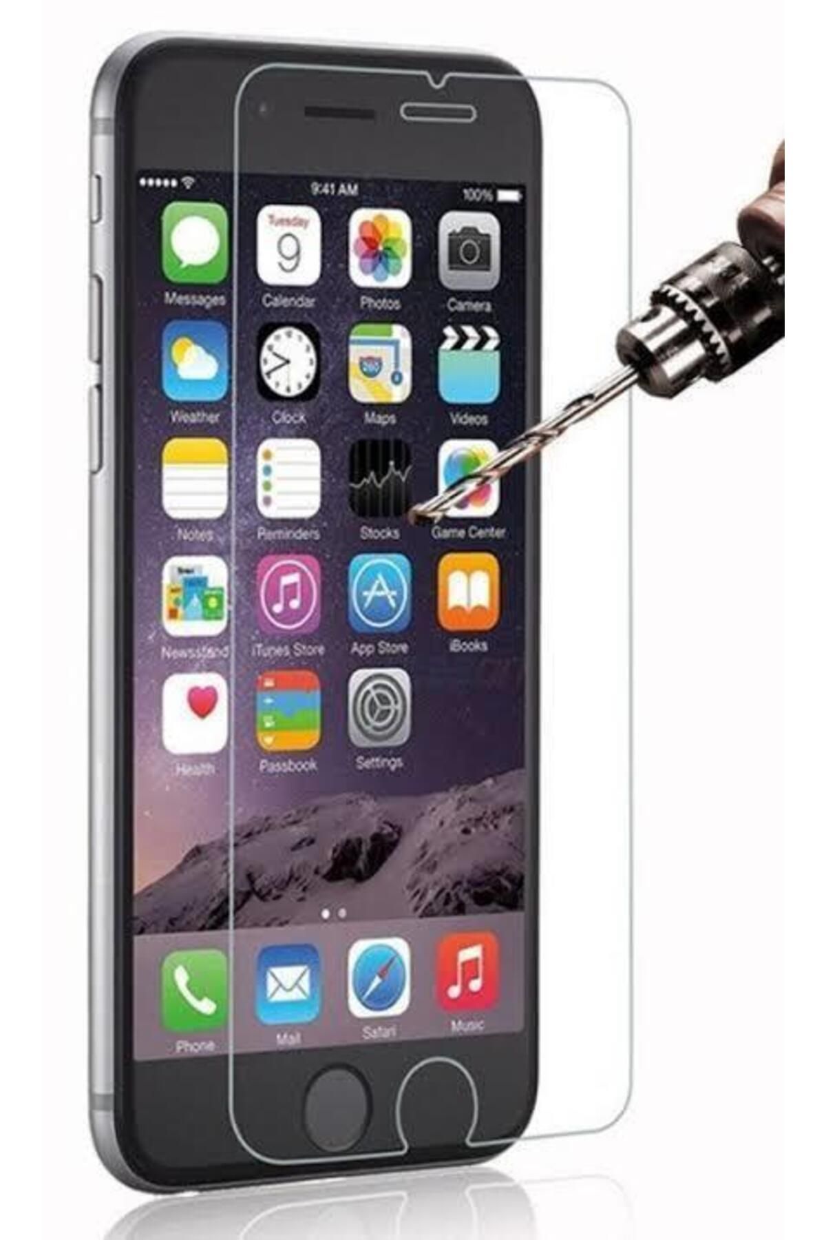 LalMagaza NANO Teknoloji İPHONE 8 Plus Black Kırılmaz Cam Ekran Koruyucu