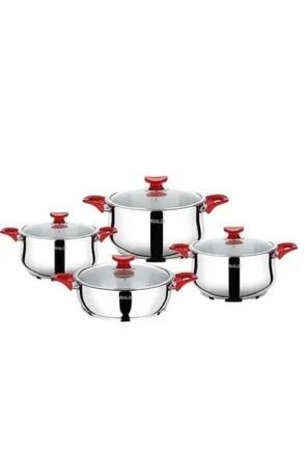 Vivaldi RANA ÇELİK TENCERE SETİ 8 PARÇA KIRMIZI G364 - Fiyatı