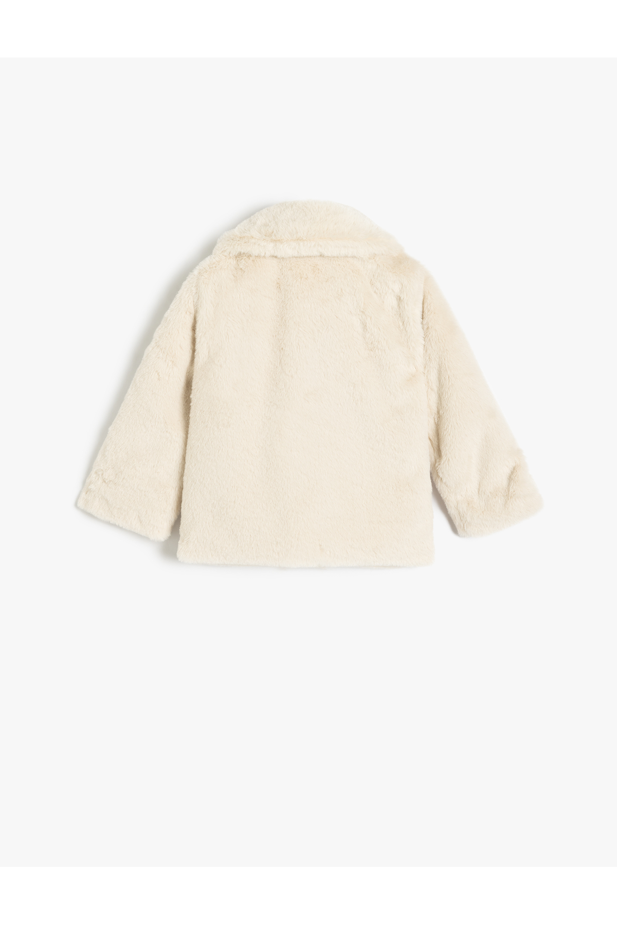 Koton Kapşonlu Peluş Mont Düğme Kapamalı Uzun Kollu fotoğrafı 2 (önizleme)