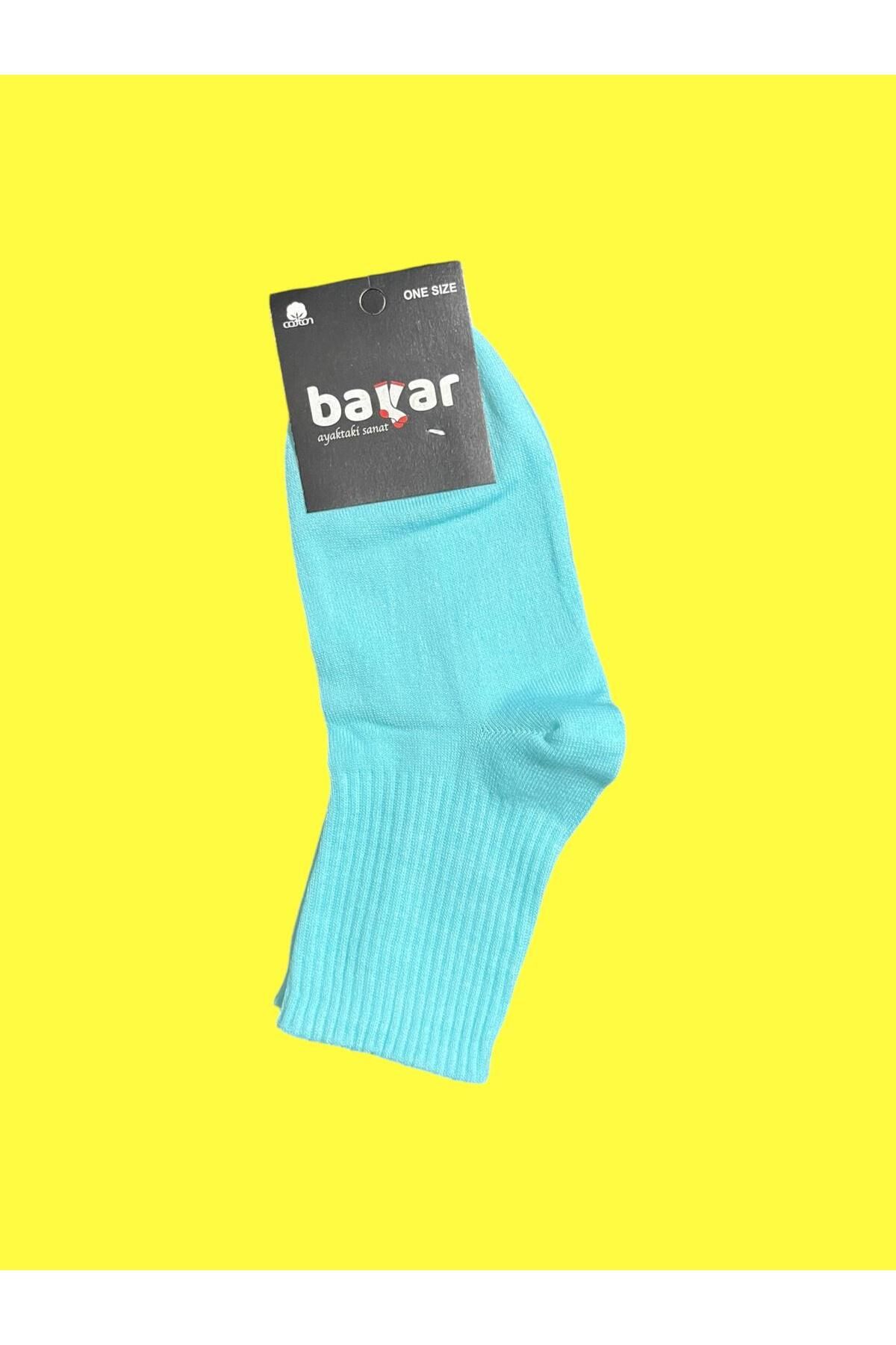 BYR-3 Pack Solid Color Seamless Cotton College Socks 2