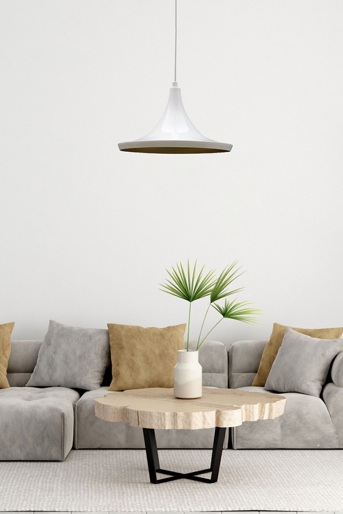 Bamyum-Large White Metal Chandelier Kitchen Bedroom Living Room Hall Cafe Office Patisserie Desktop Pendant Lamp 2