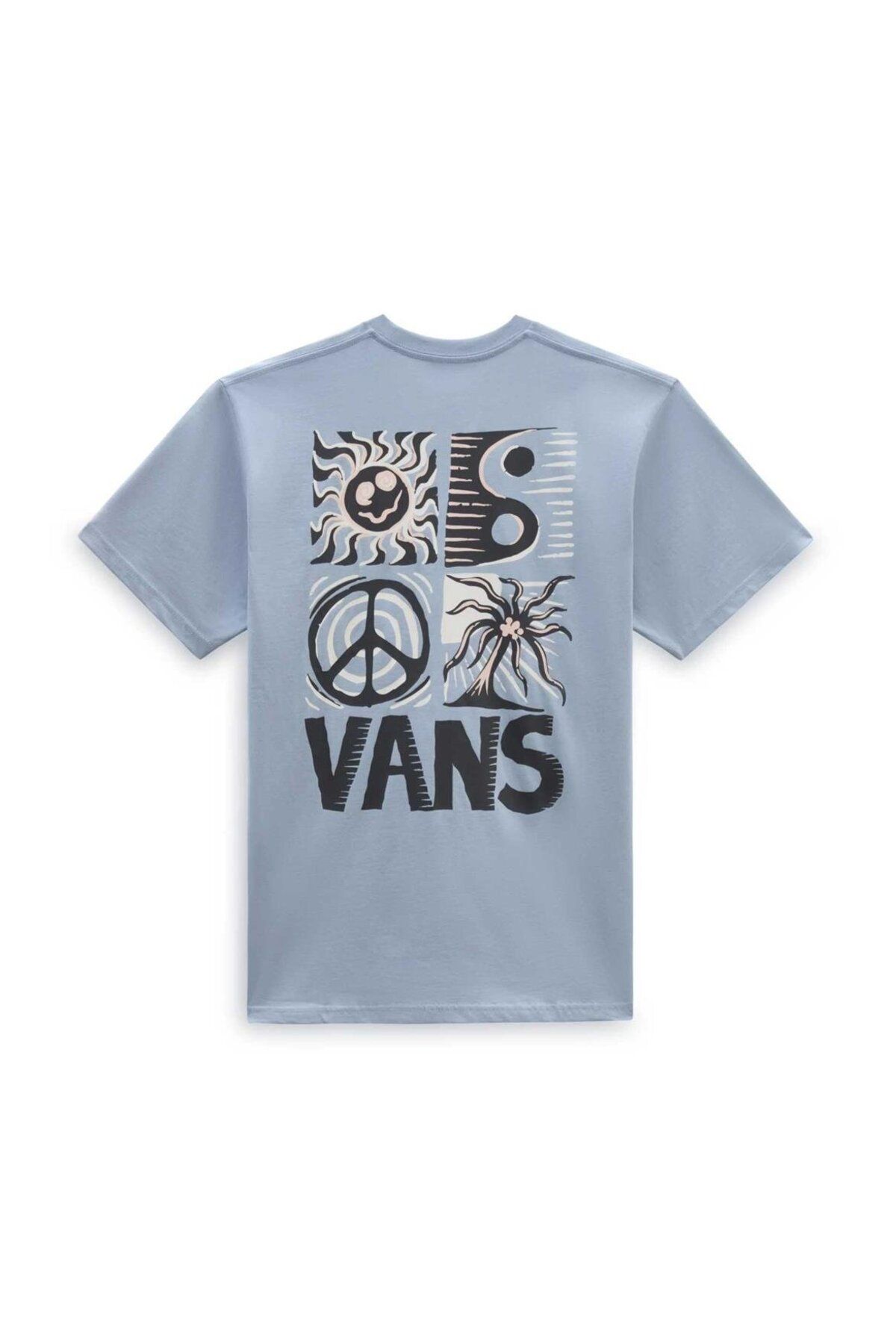 Vans Men s Blue T shirt Sunbaked Ss Trendyol