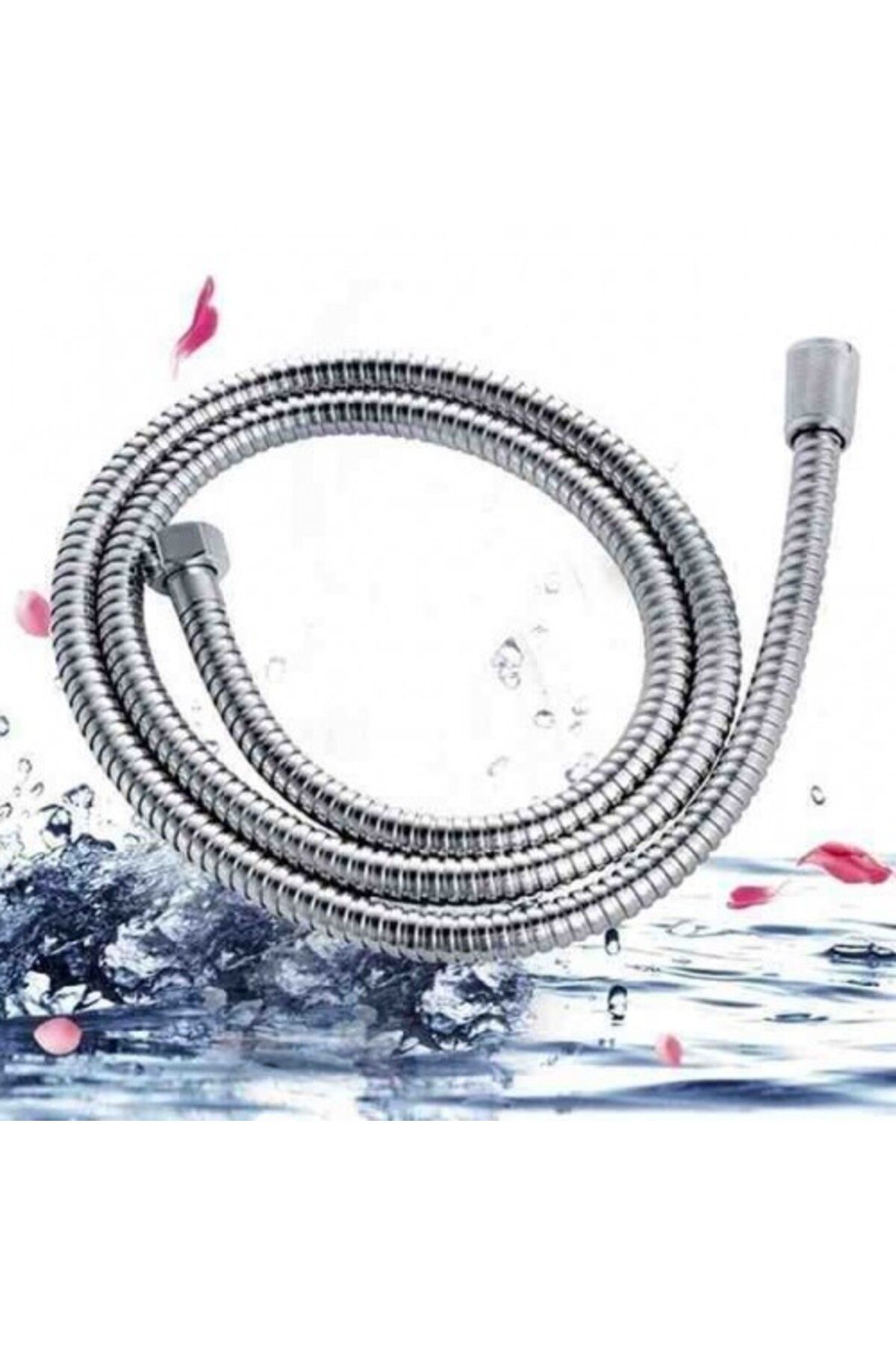 Qirora Shower Hose 360 Derece Dönebilen Spiral Duş Hortumu (4614)