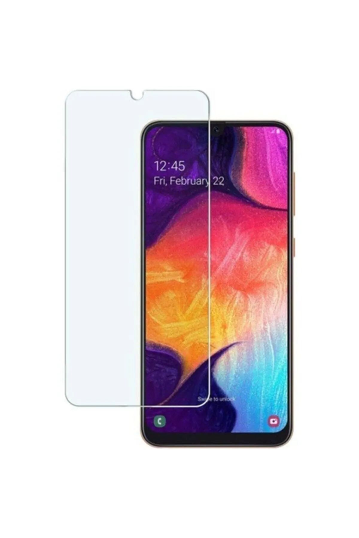 MR RZN STORE Galaxy A20 Uyumlu Premium Ekran Koruyucu 9h Sert Temperli Kırılmaz Cam Koruma Şeffaf