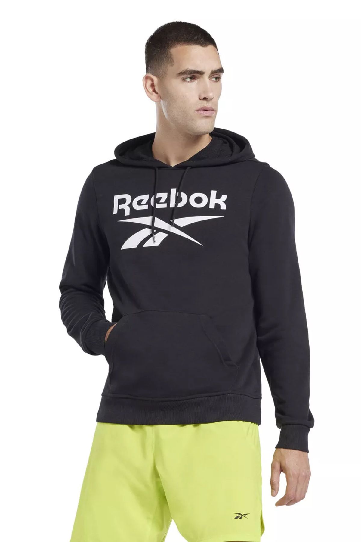 Reebok-Hanorac pentru bărbați FT Big Logo OTH Negru_0 1