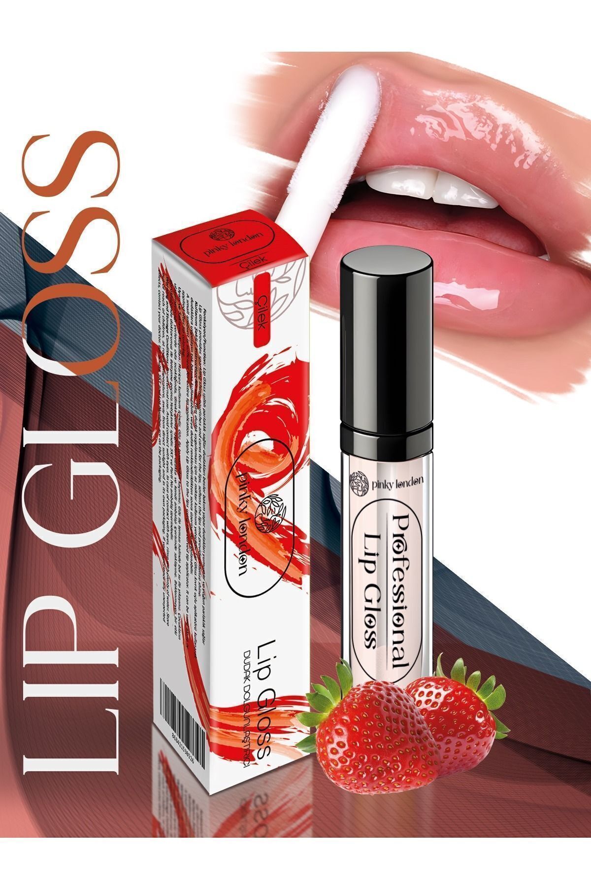 Pinky London Çilekli Dudak Dolgunlaştırıcı ve Parlatıcı Lip Gloss