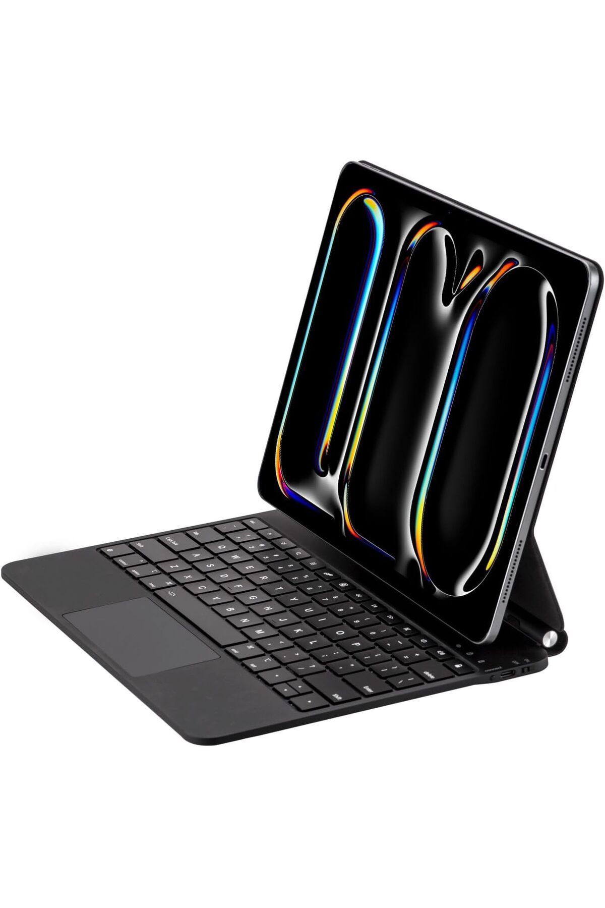Apple Ipad Pro 11 M4 2024 Manyetik Bluetooth Magic Keyboard Touchpad Işıklı Klavyeli Kılıf - 6