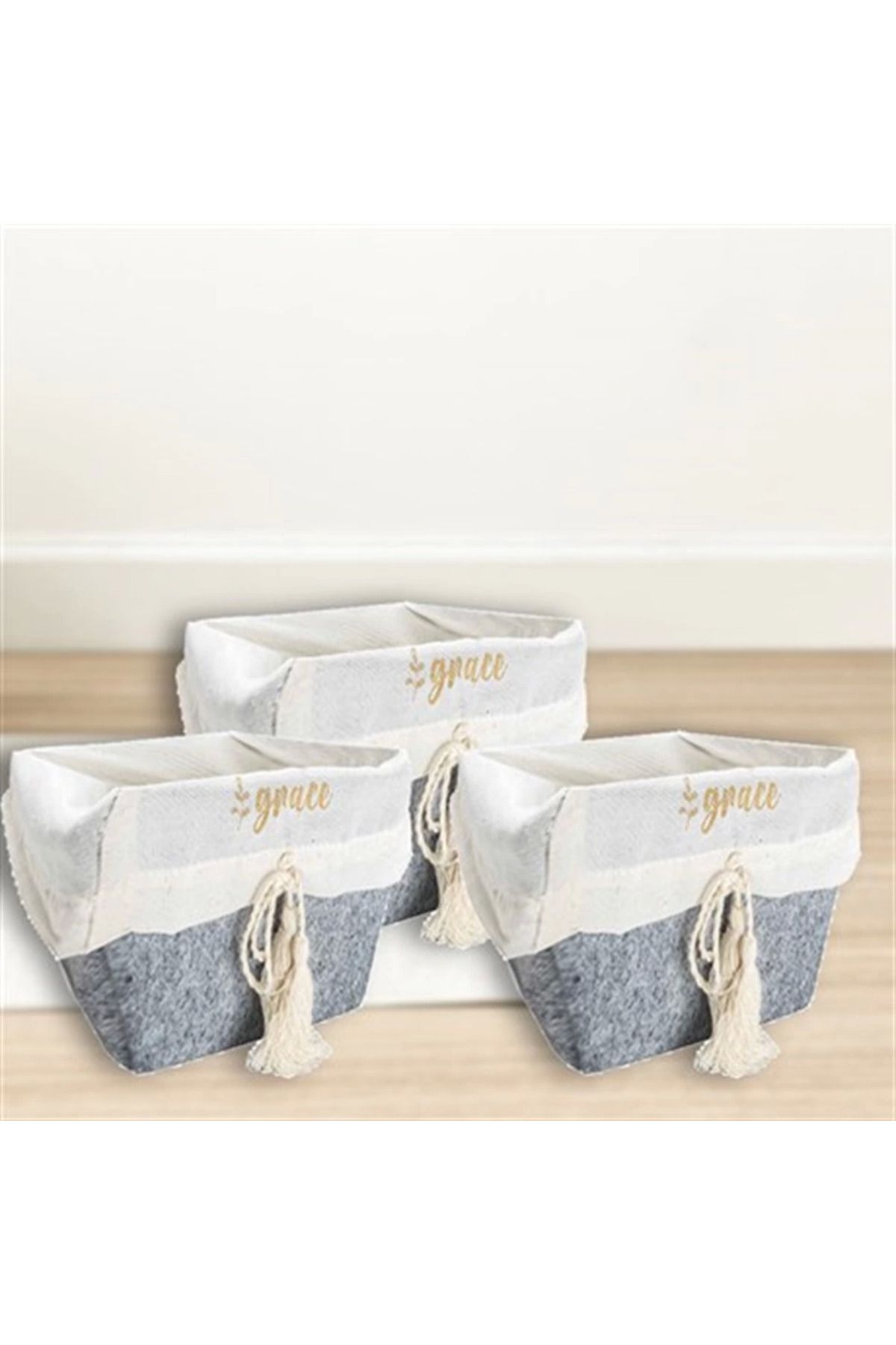 Light up-Multi-Purpose Storage Organizer Box Square Felt Basket 4