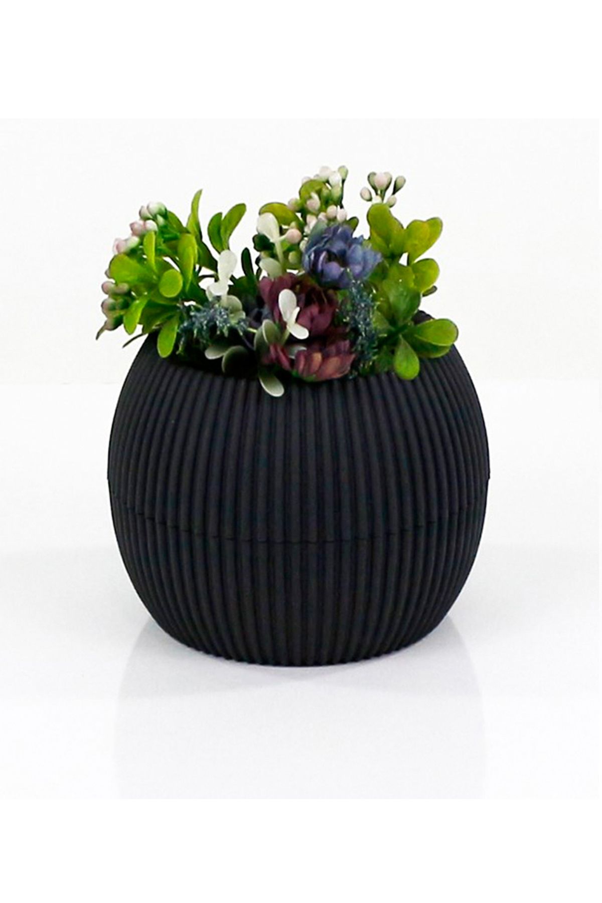 karadağsb Mercan Saksı 3 Numara 0,70 Litre Su Hazneli Dekoratif Kaktüs Sukulent Saksı 14,6X11,5 Cm