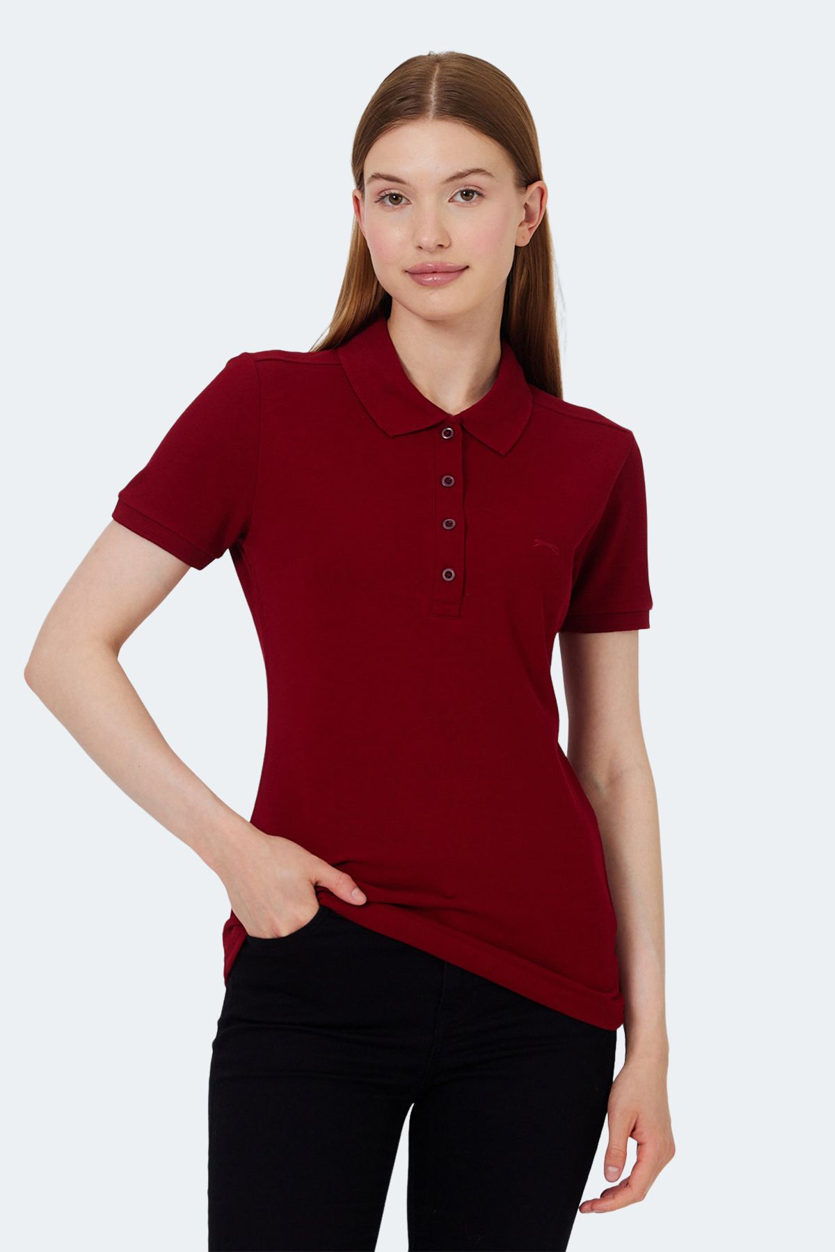 Slazenger-Claret Red Vera I Women's T-Shirt 5