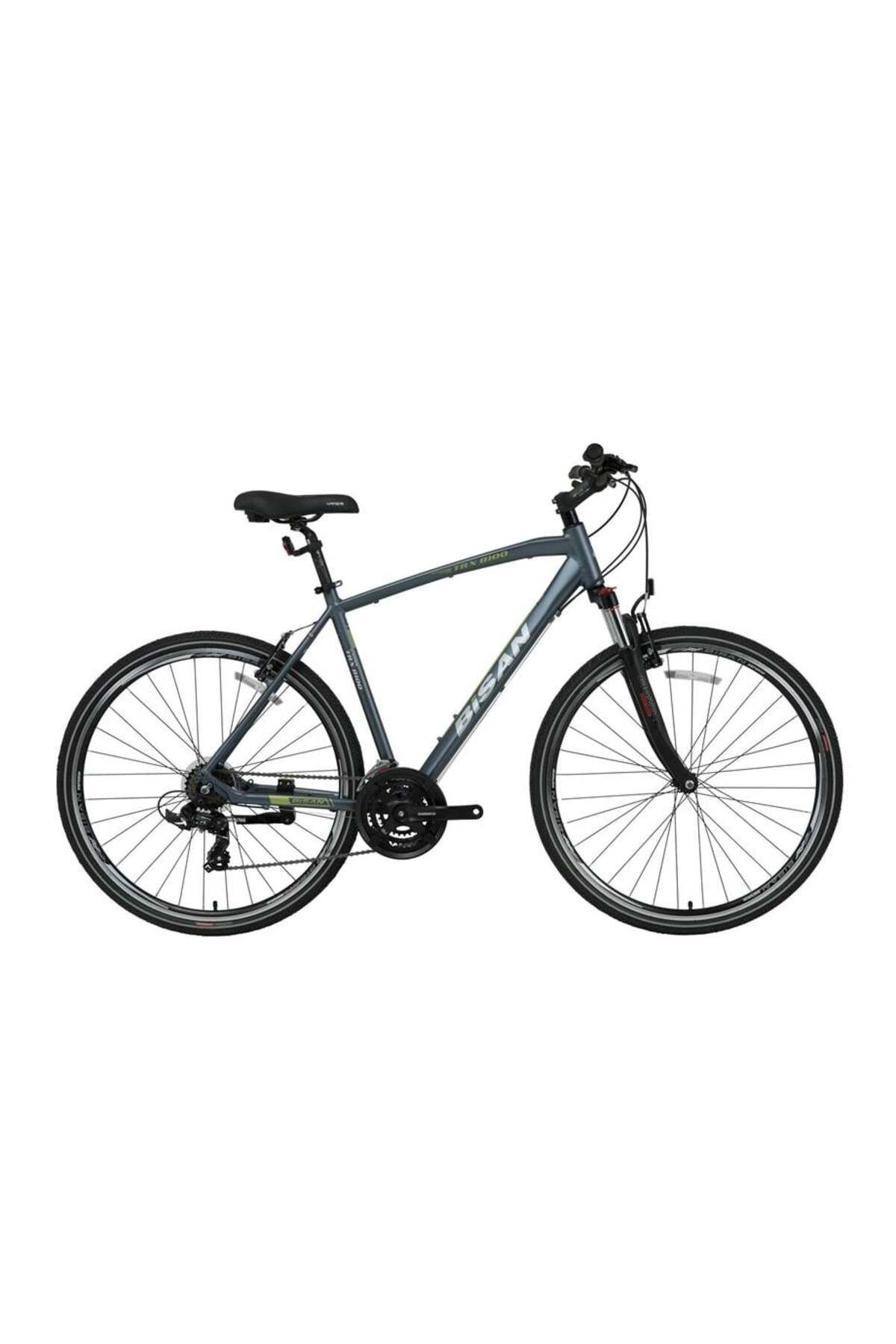 Bisan Trx 8100 Erkek Şehir Bisikleti 56cm V 28 Jant 21 Vites Lacivert Yeşil Beyaz