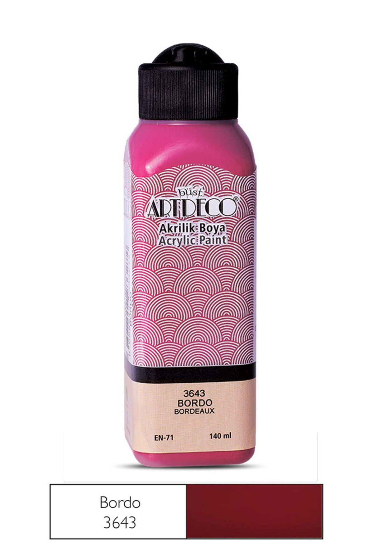 Take and Happy Artdeco Akrilik Boya 140 Ml Bordo