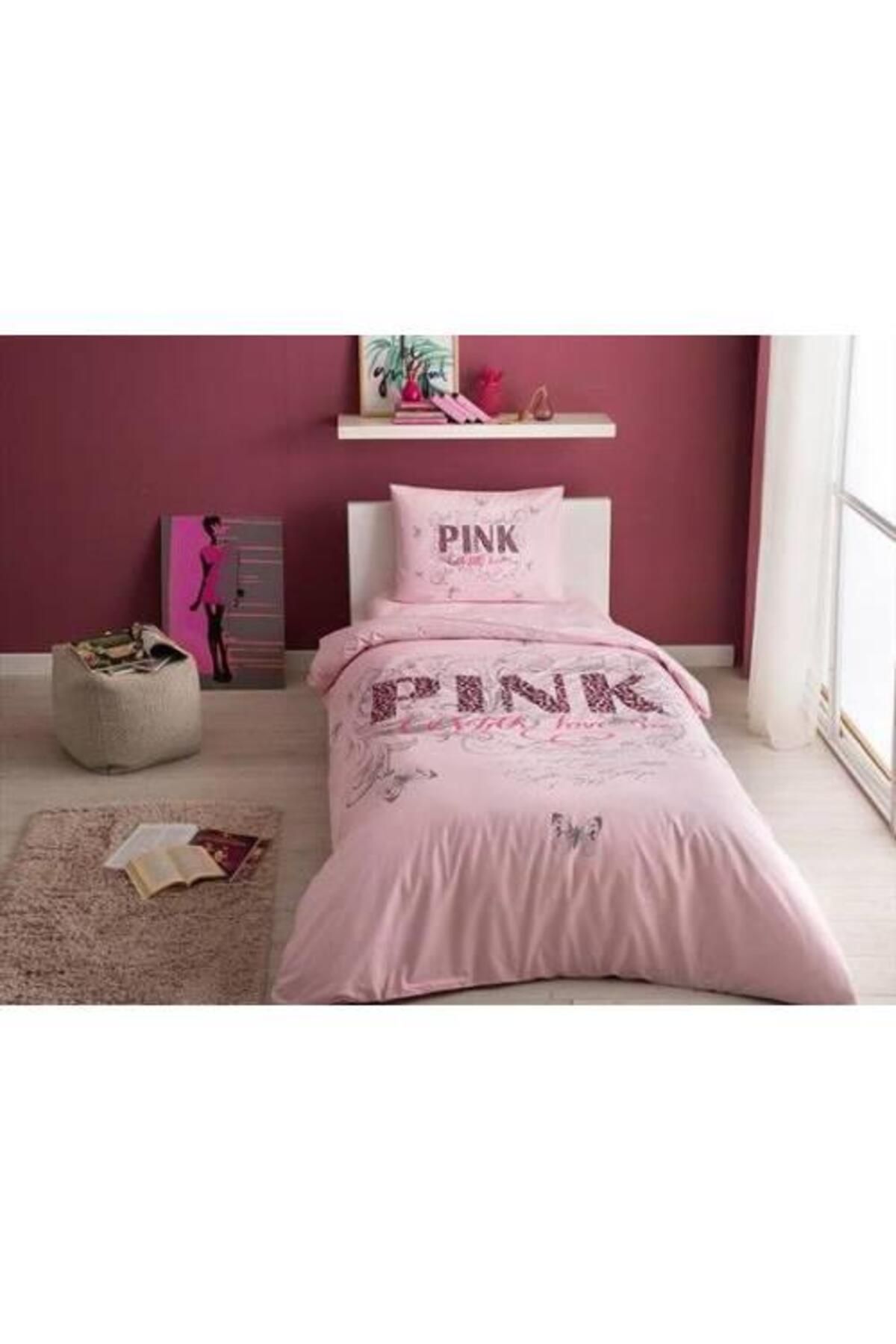 OEM Ranforce Çift Kişilik Nevresim Takımı Pink Pembe